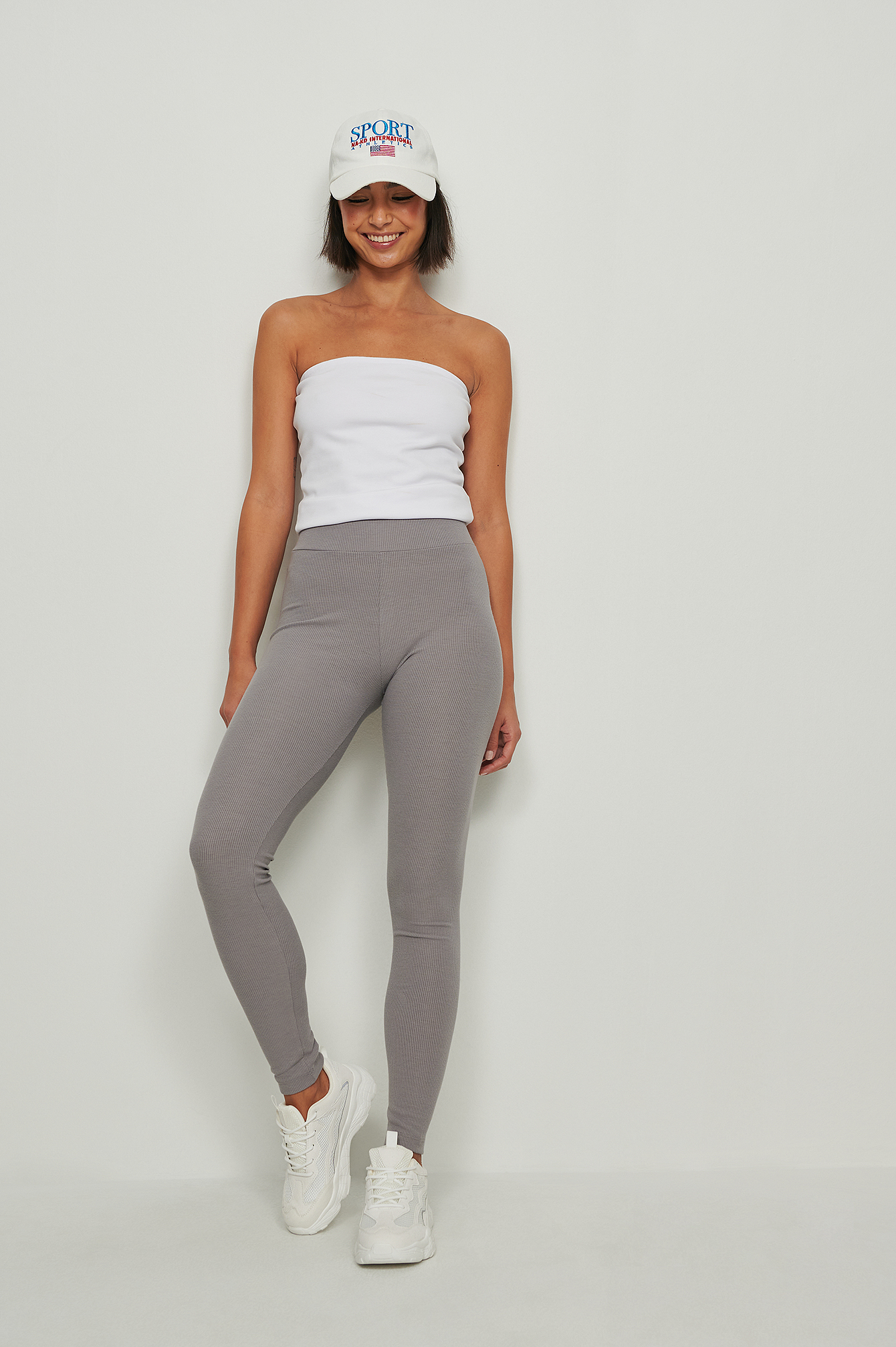 Legging a coste Grigio | na-kd.com