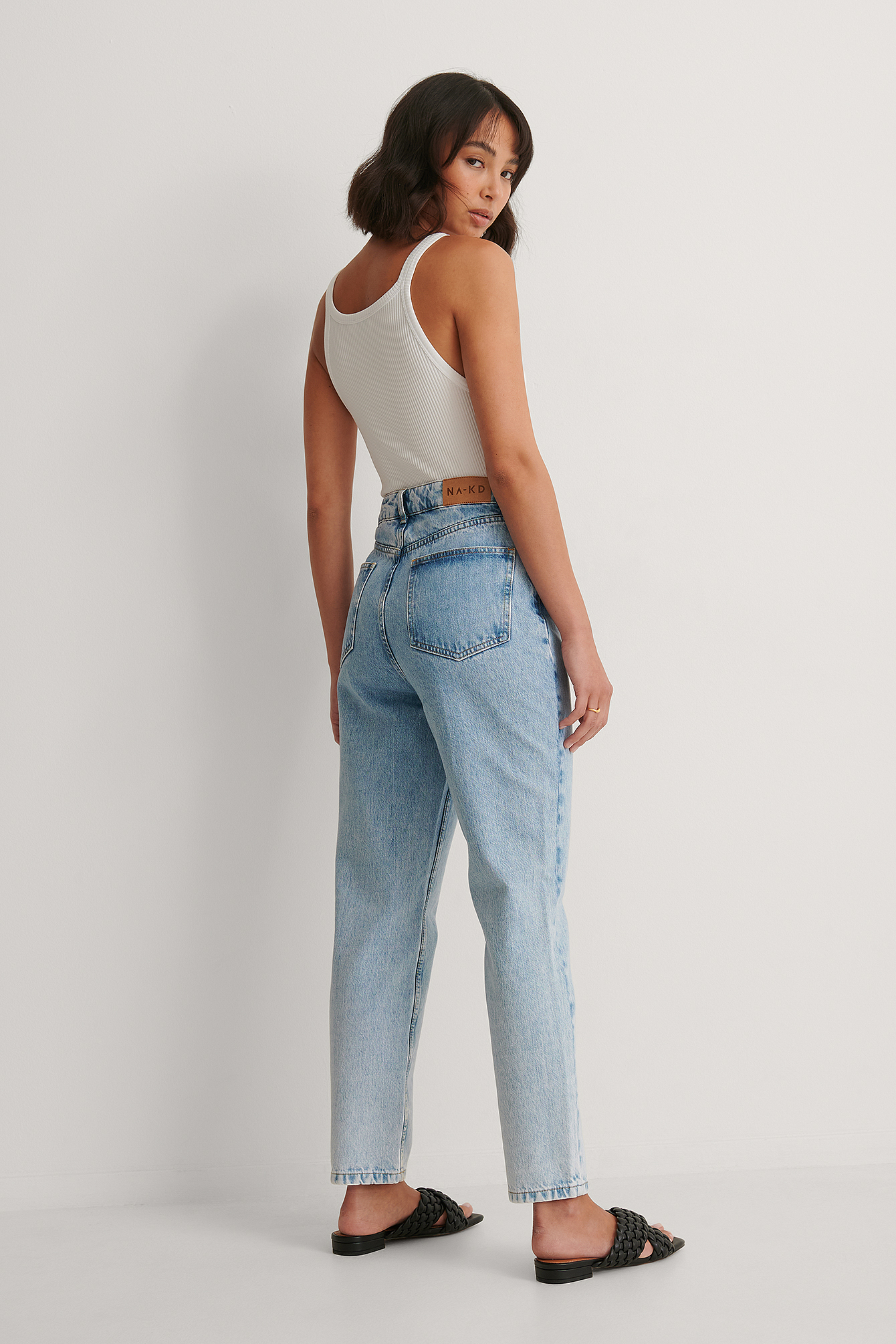 Rigid Mom Jeans Blue | na-kd.com