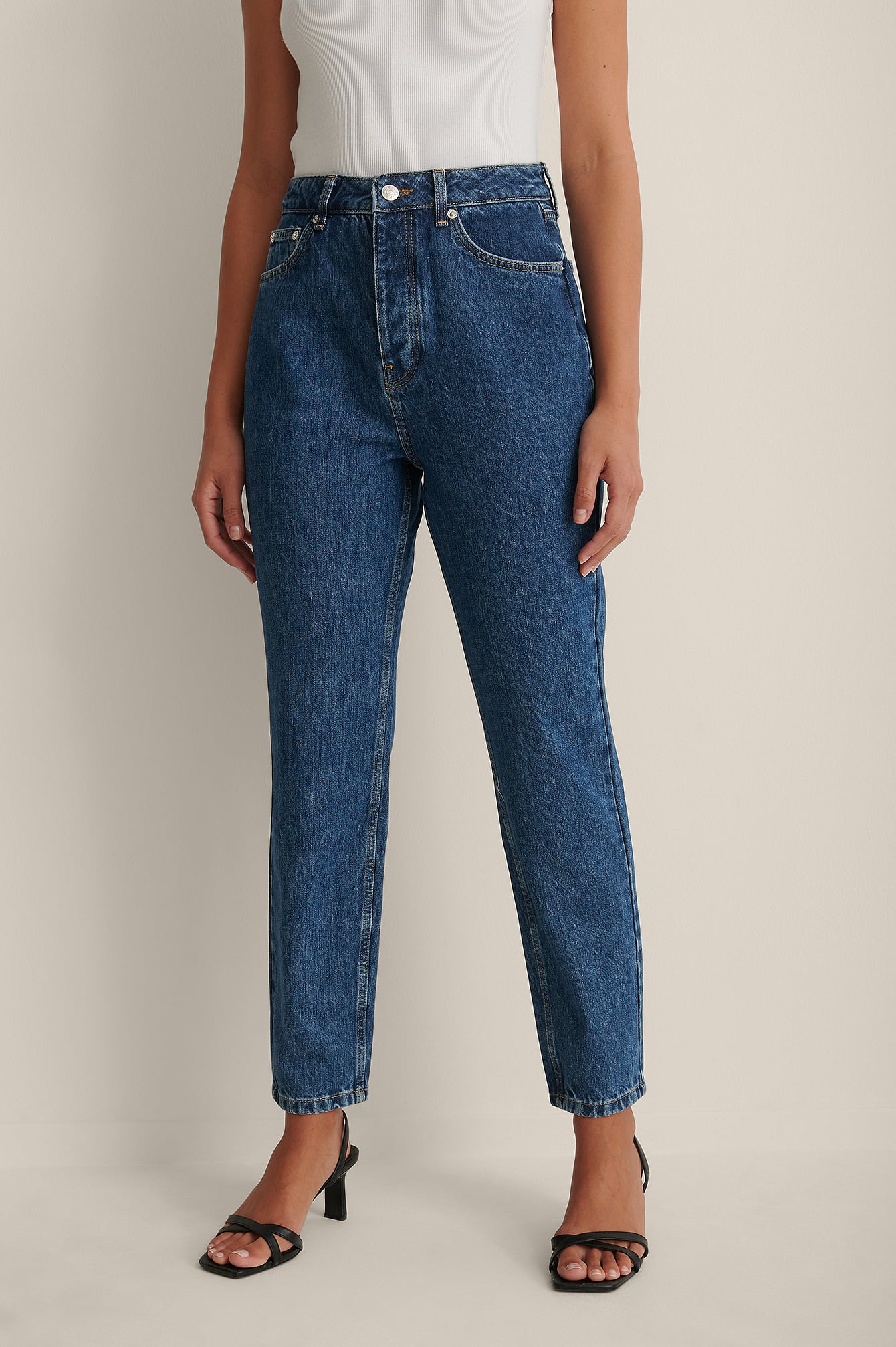 Rigid Mom Jeans Blue | na-kd.com