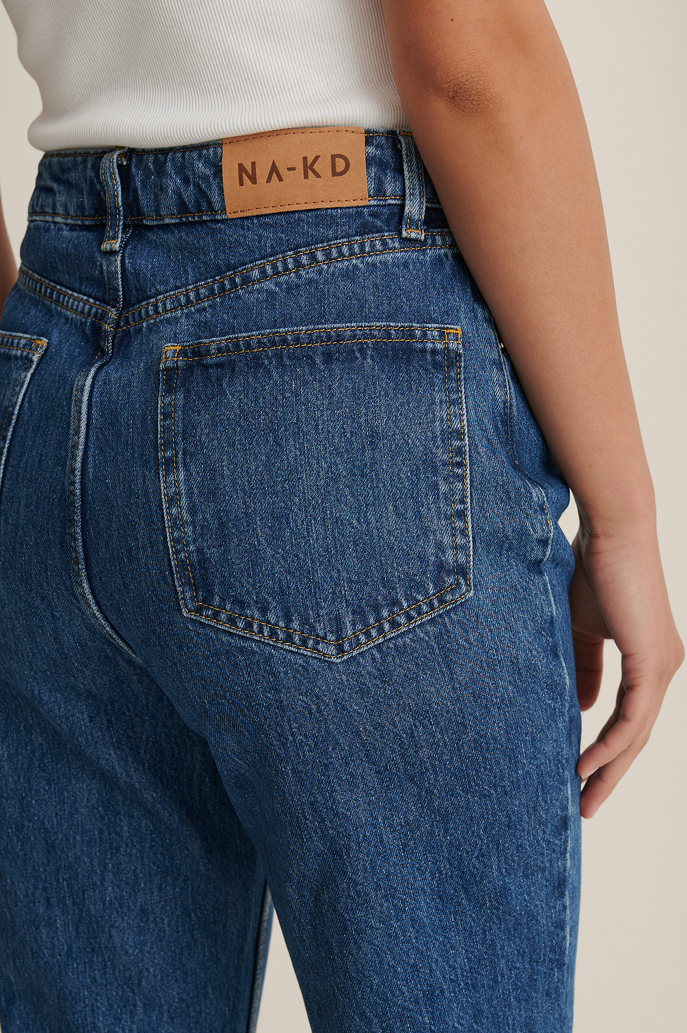 Rigid Mom Jeans Blue | na-kd.com