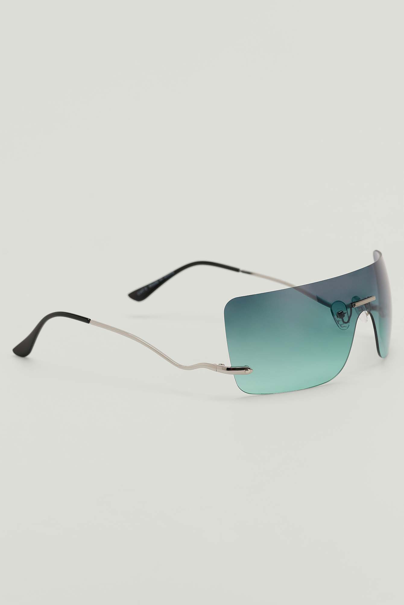 Rimless Sunglasses Turquoise