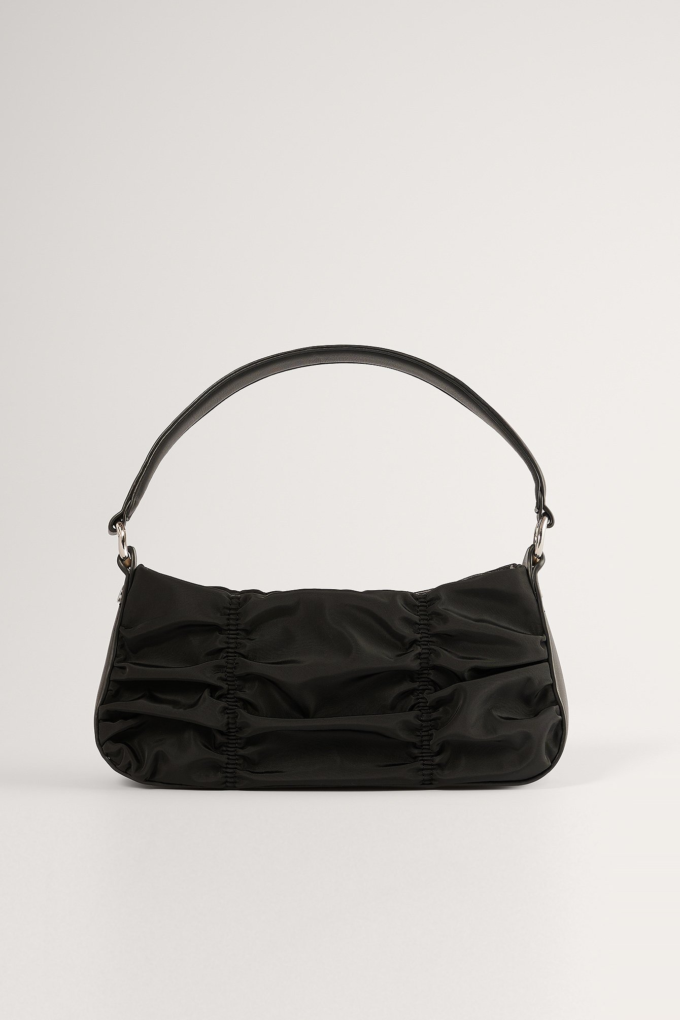 Black Rouched Shoulder Bag
