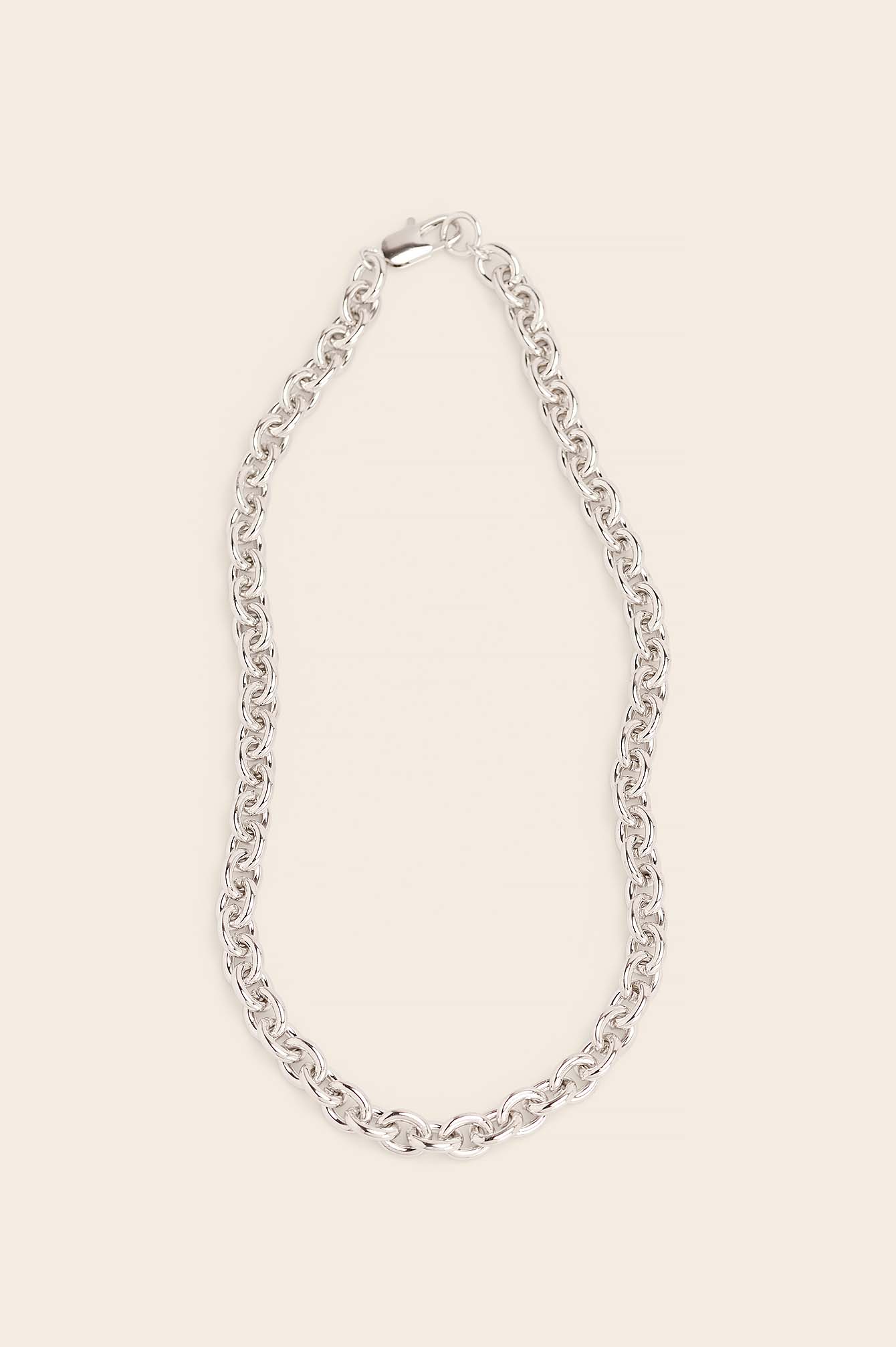 Silver Round Chain Necklace
