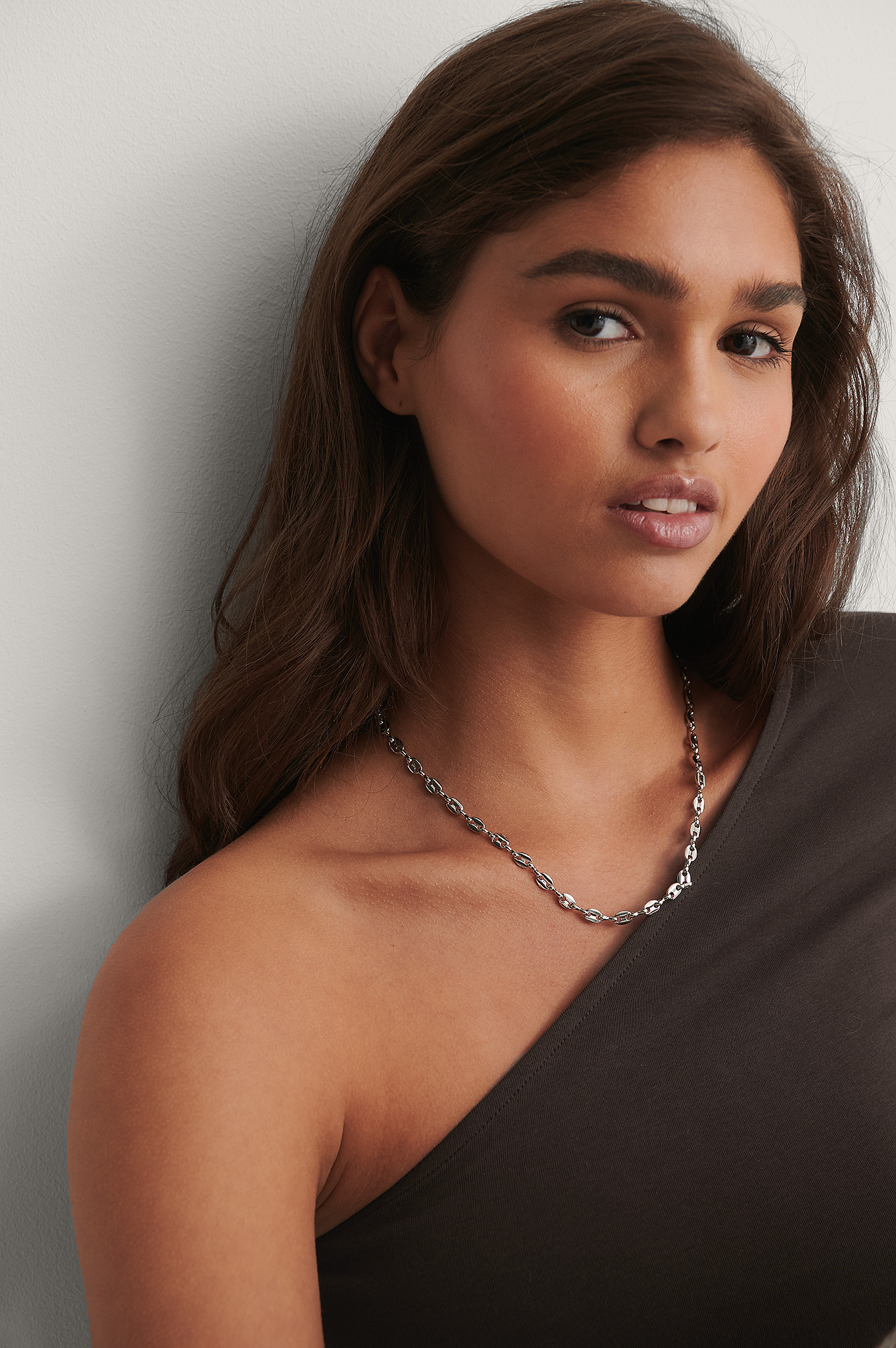 Rounded Chain Necklace Silver | NA-KD