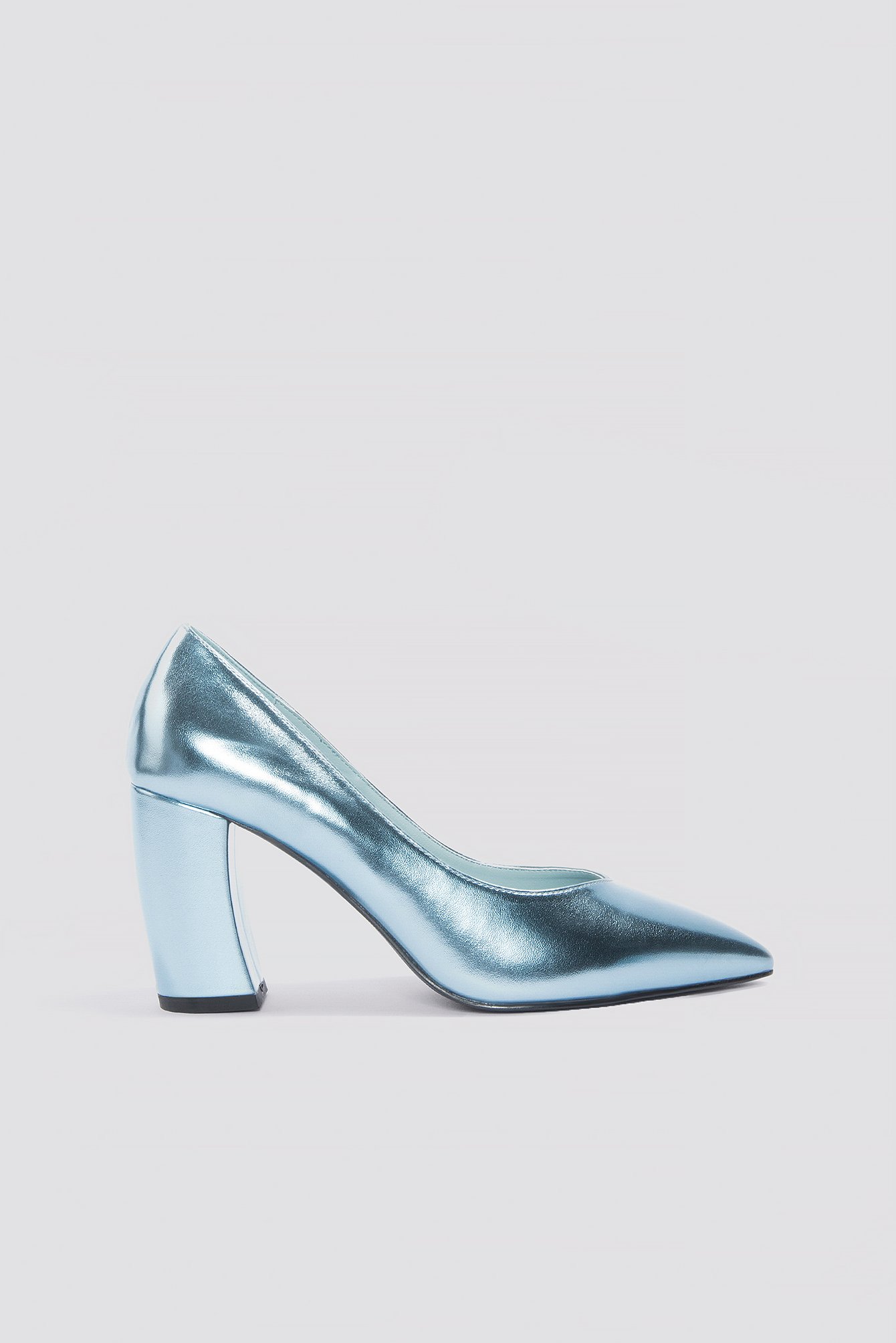 NA-KD Shoes Rounded Heel Pumps - Blue
