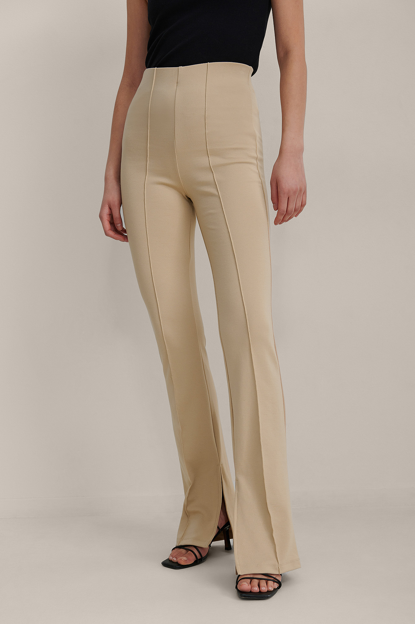 Side Slit Trousers Offwhite Na Kd Com Side Slit Trousers Offwhite Na Kd Com