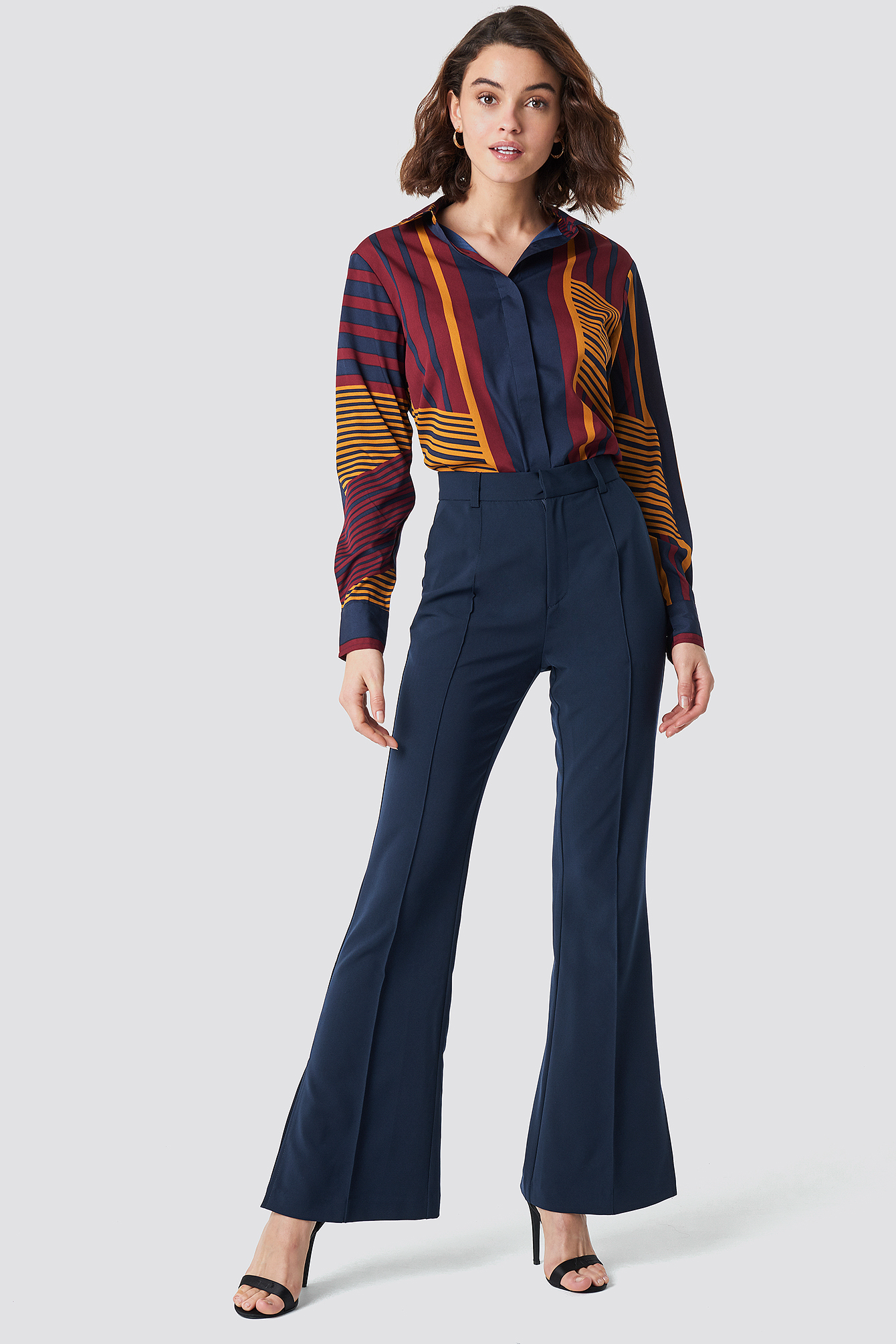 Seamline Suit Pants Dark Blue