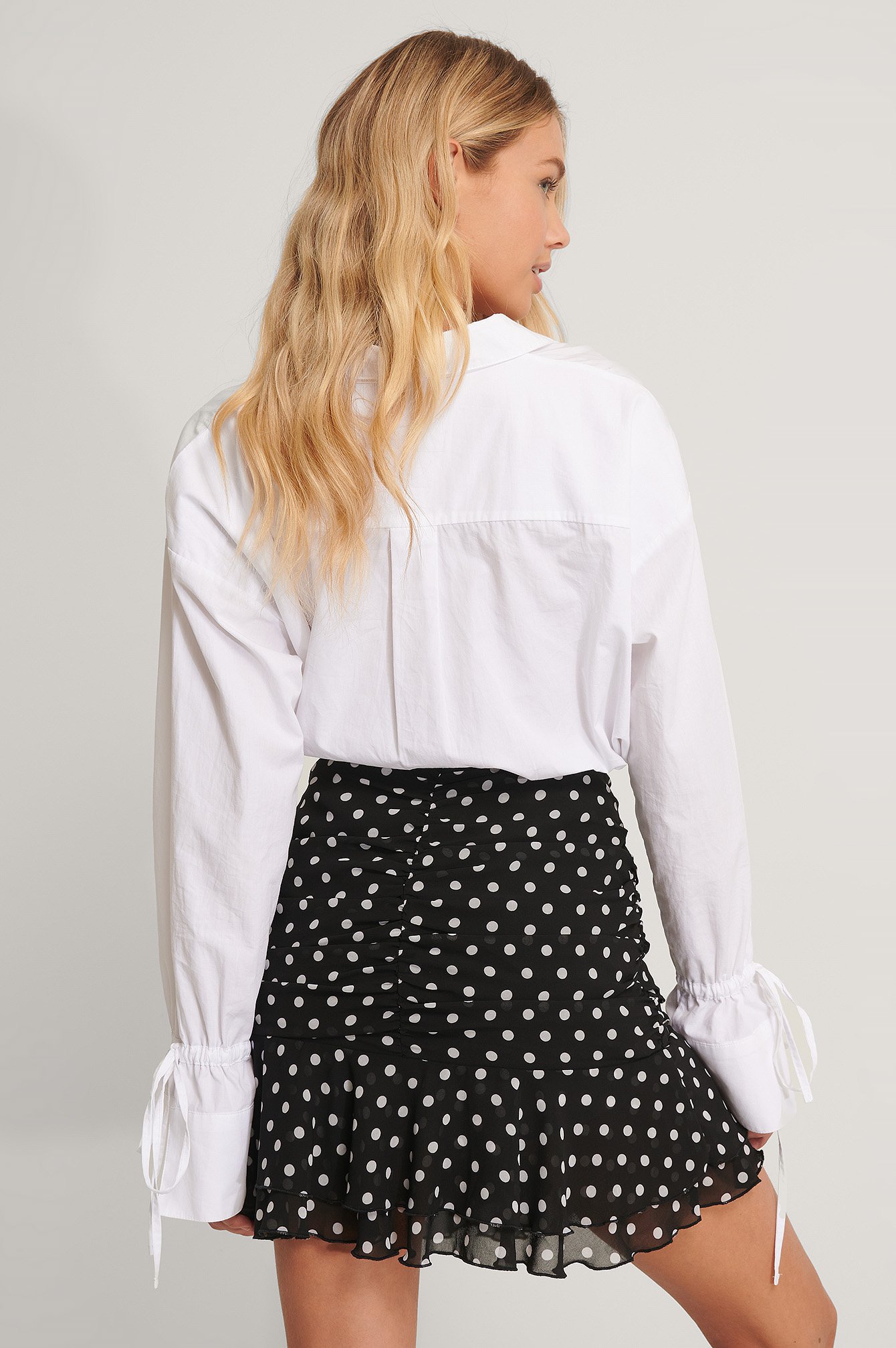 Dots Sheer Mini Skirt
