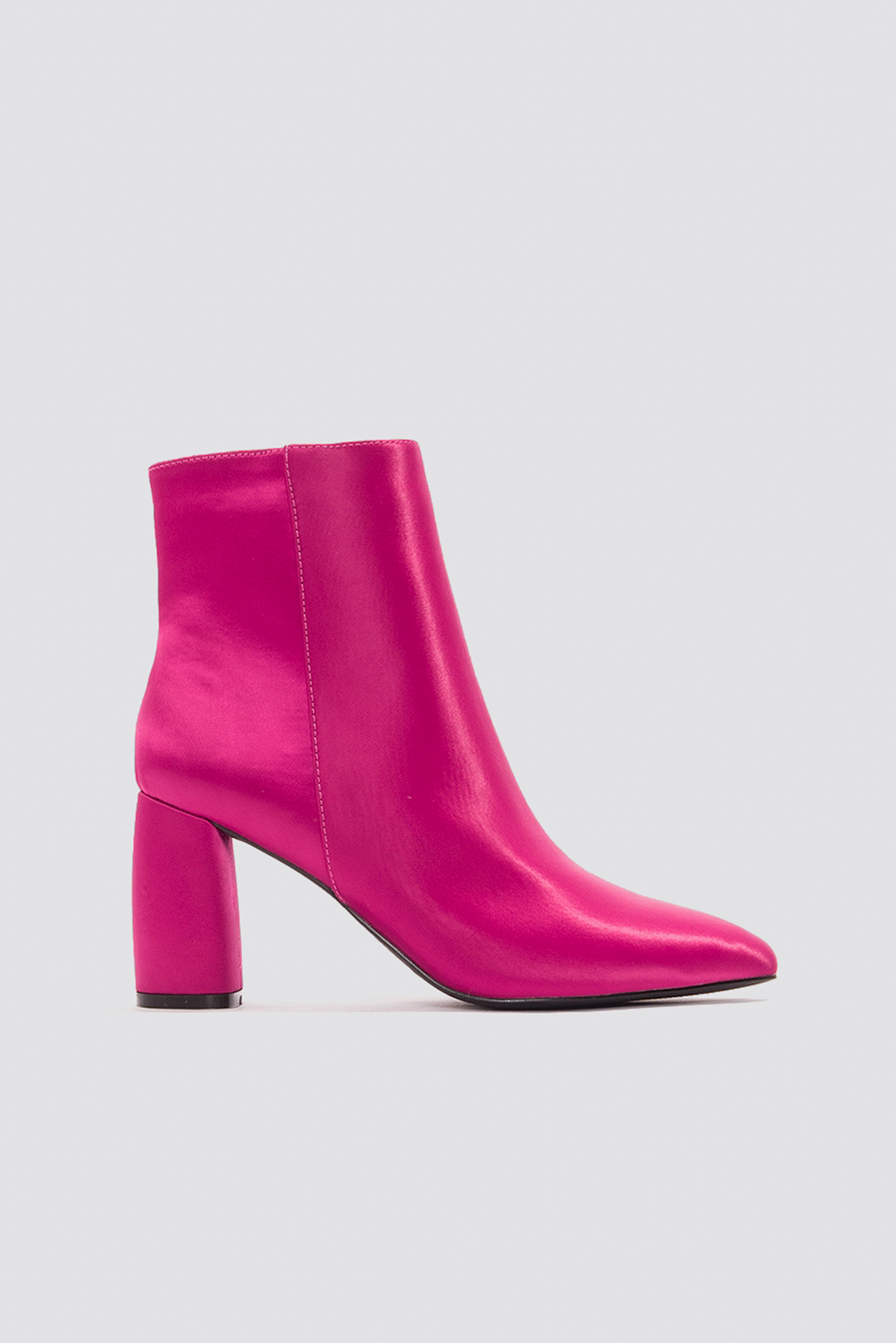 Shiny Ankle Boots Pink