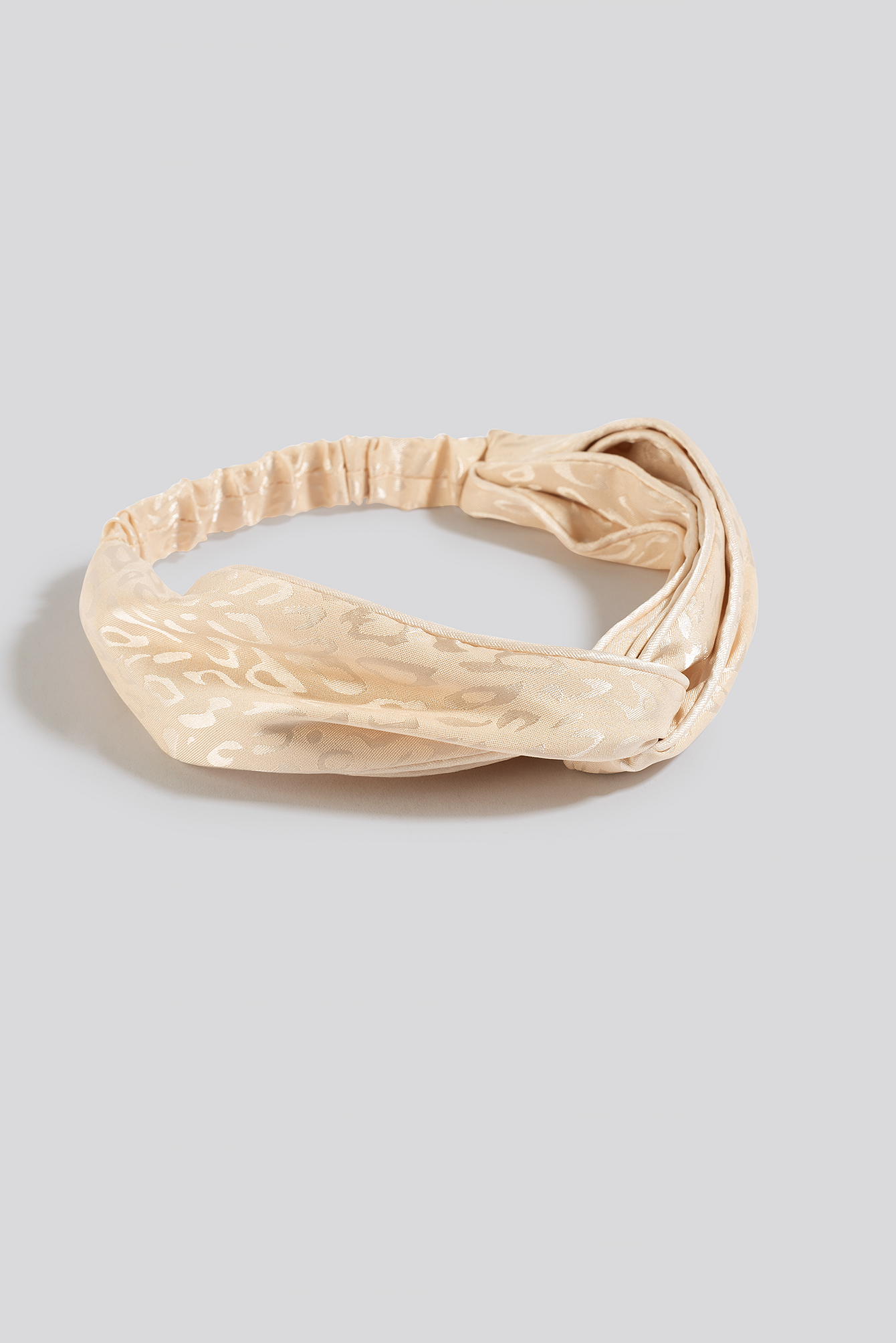 Shiny Leo Hairband Light Beige
