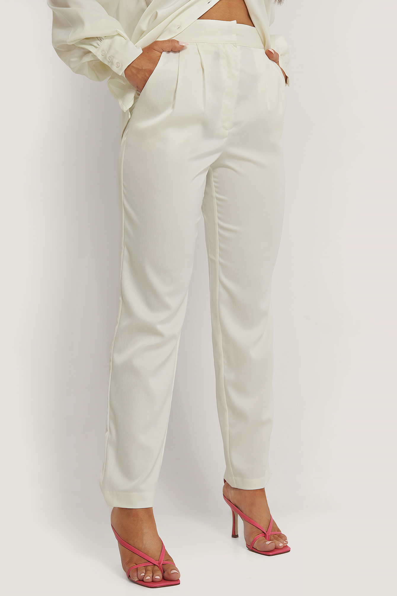 Shiny white pants Clearance