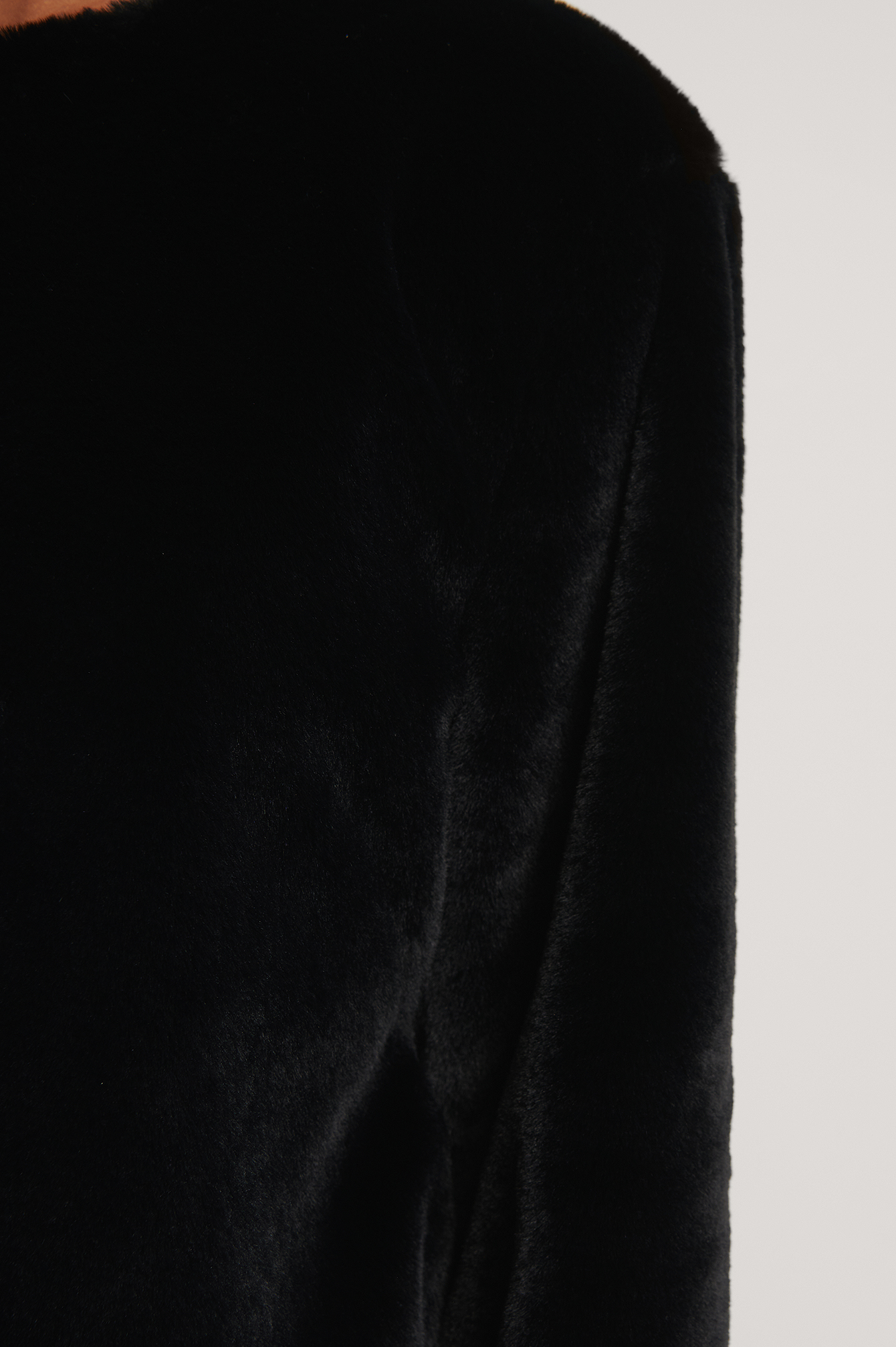 Short Faux Fur Jacket Black | na-kd.com