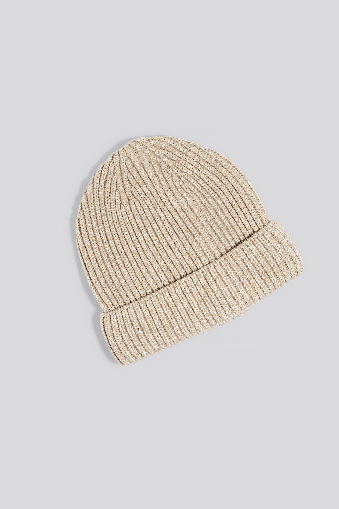 Short Ribbed Beanie Beige | na-kd.com