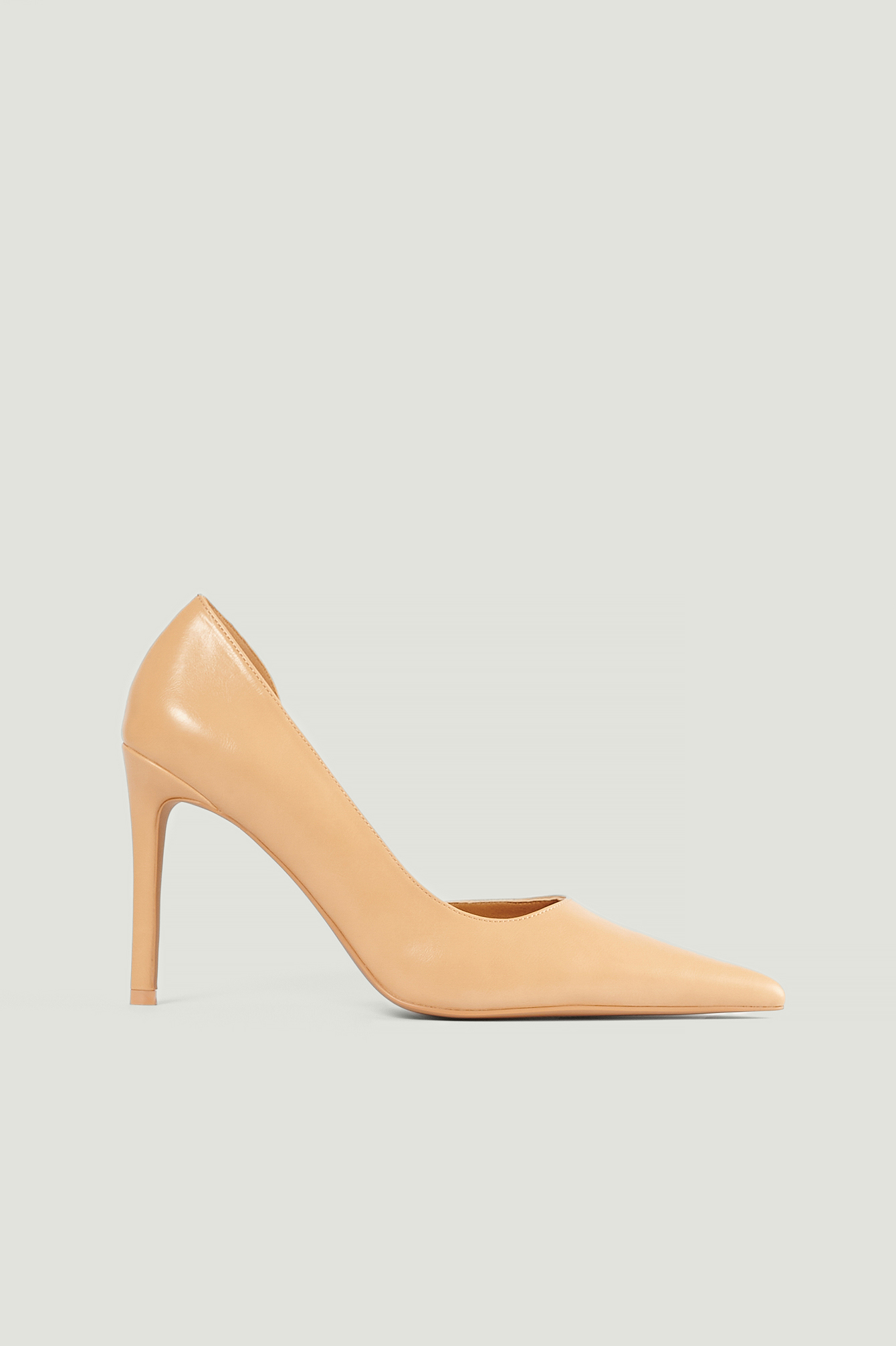Side Cut High Heels Beige | na-kd.com