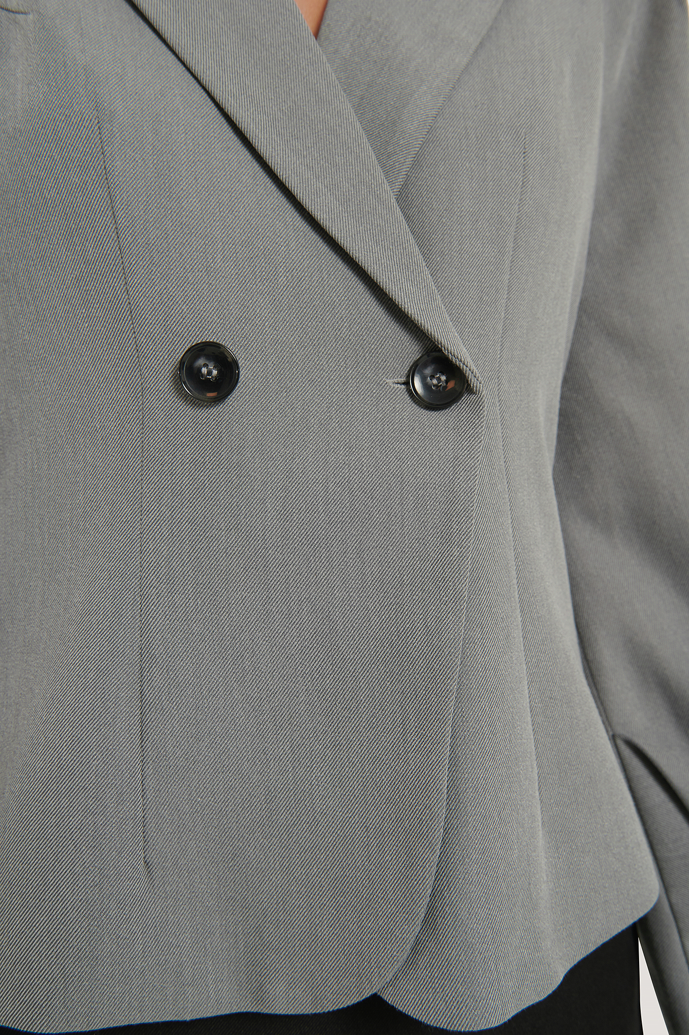 Grey Blazer Mit Detail