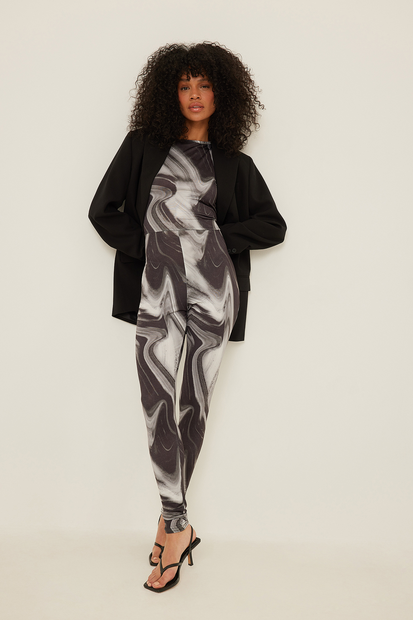 NA-KD Party Sleeveless Catsuit - Grey