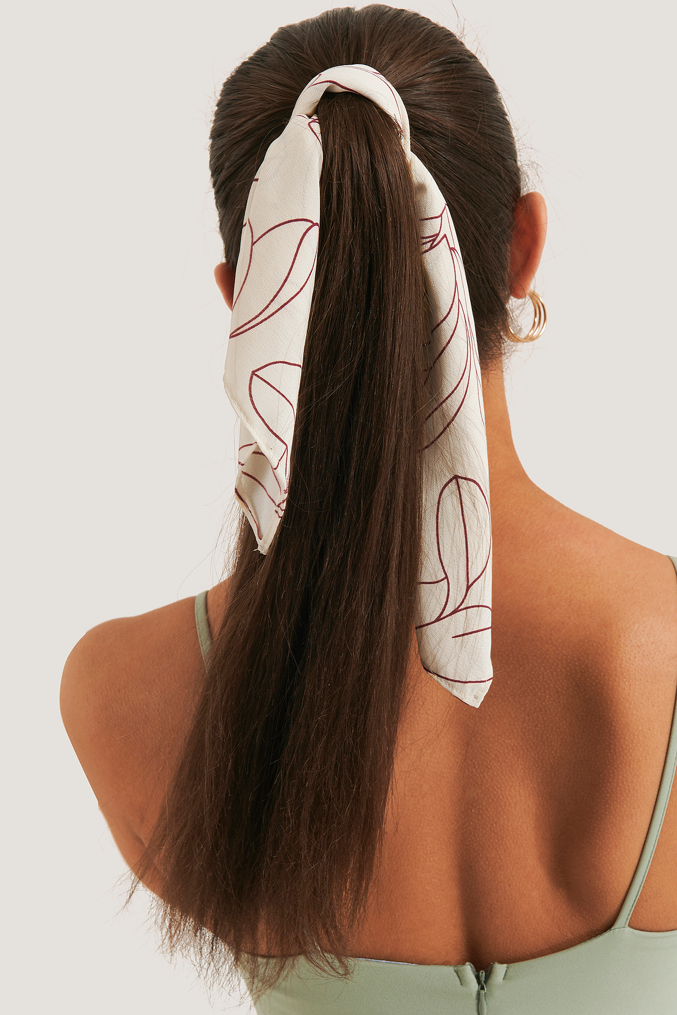 Slim Blossom Lines Squared Scarf