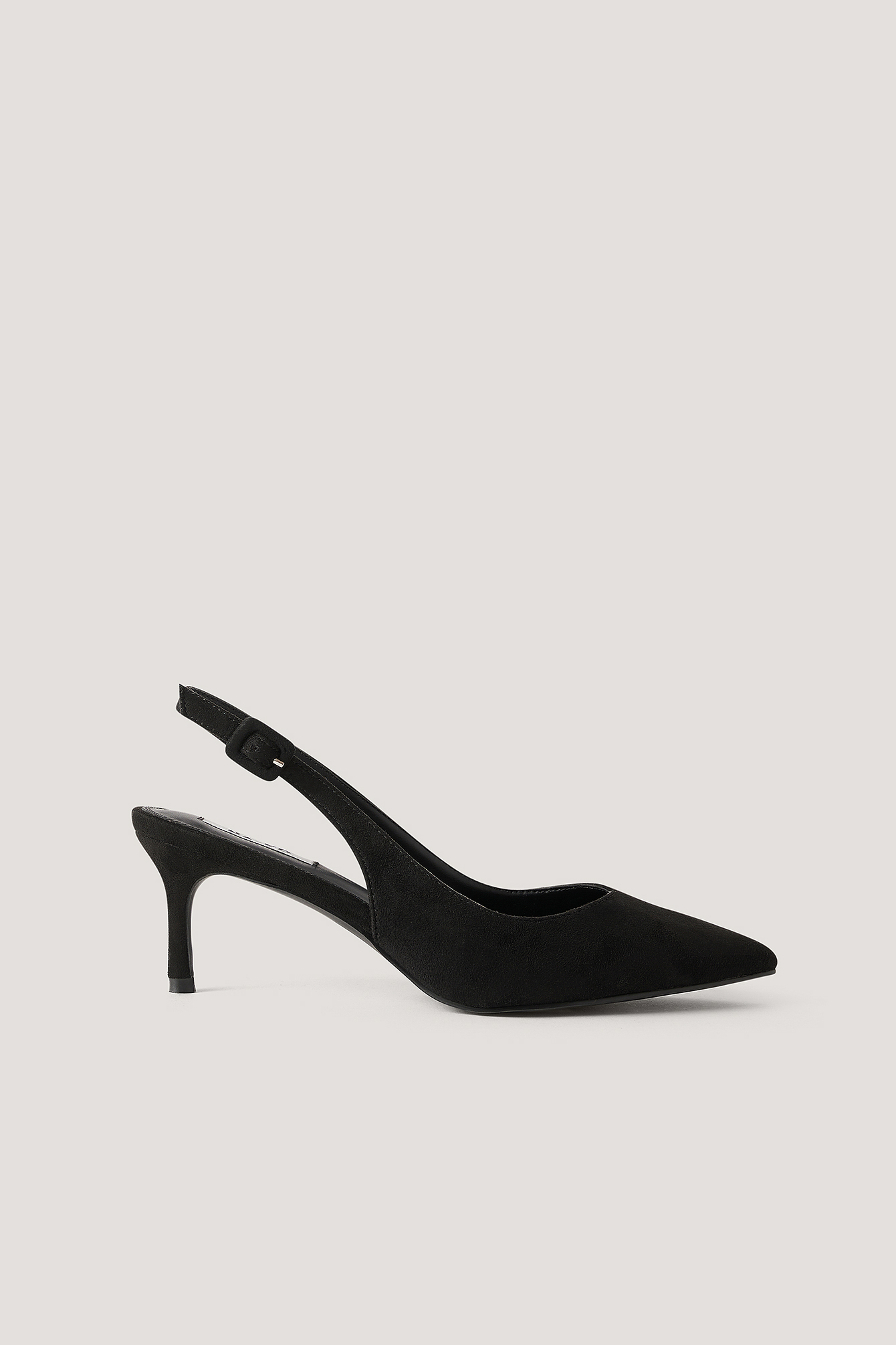 black slingback stilettos
