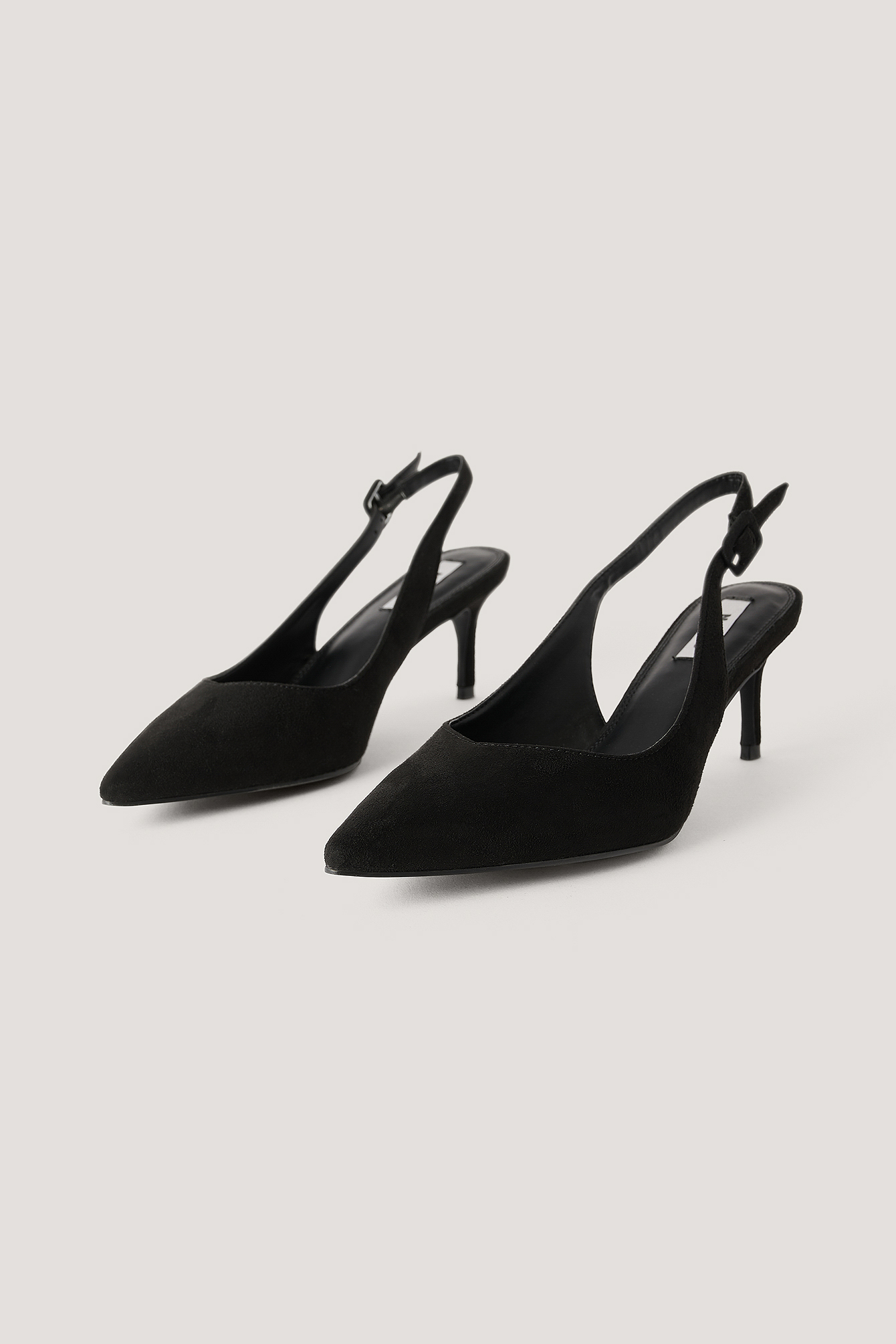 black slingback pumps
