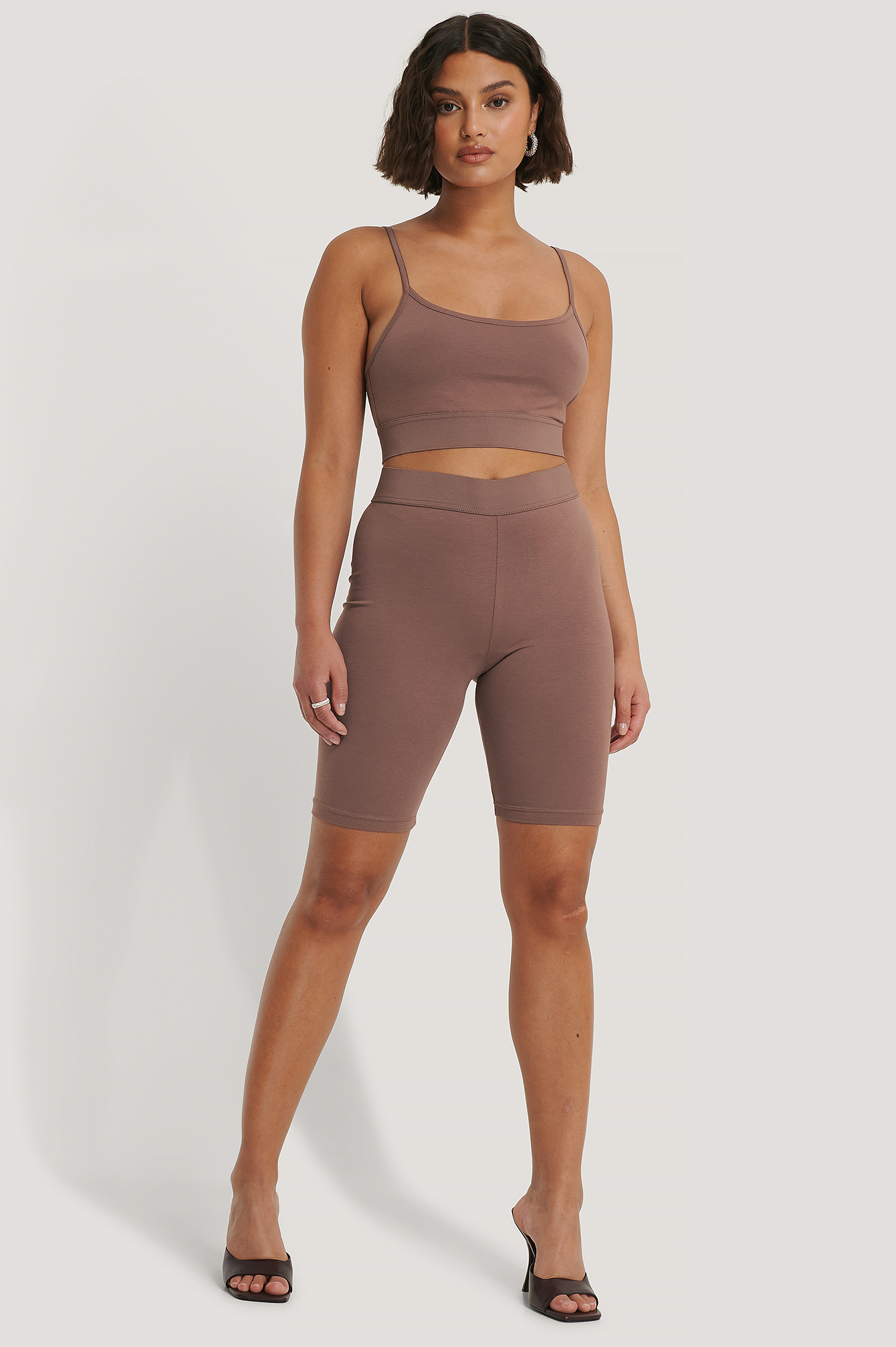 Slim Short Tights Pink | na-kd.com
