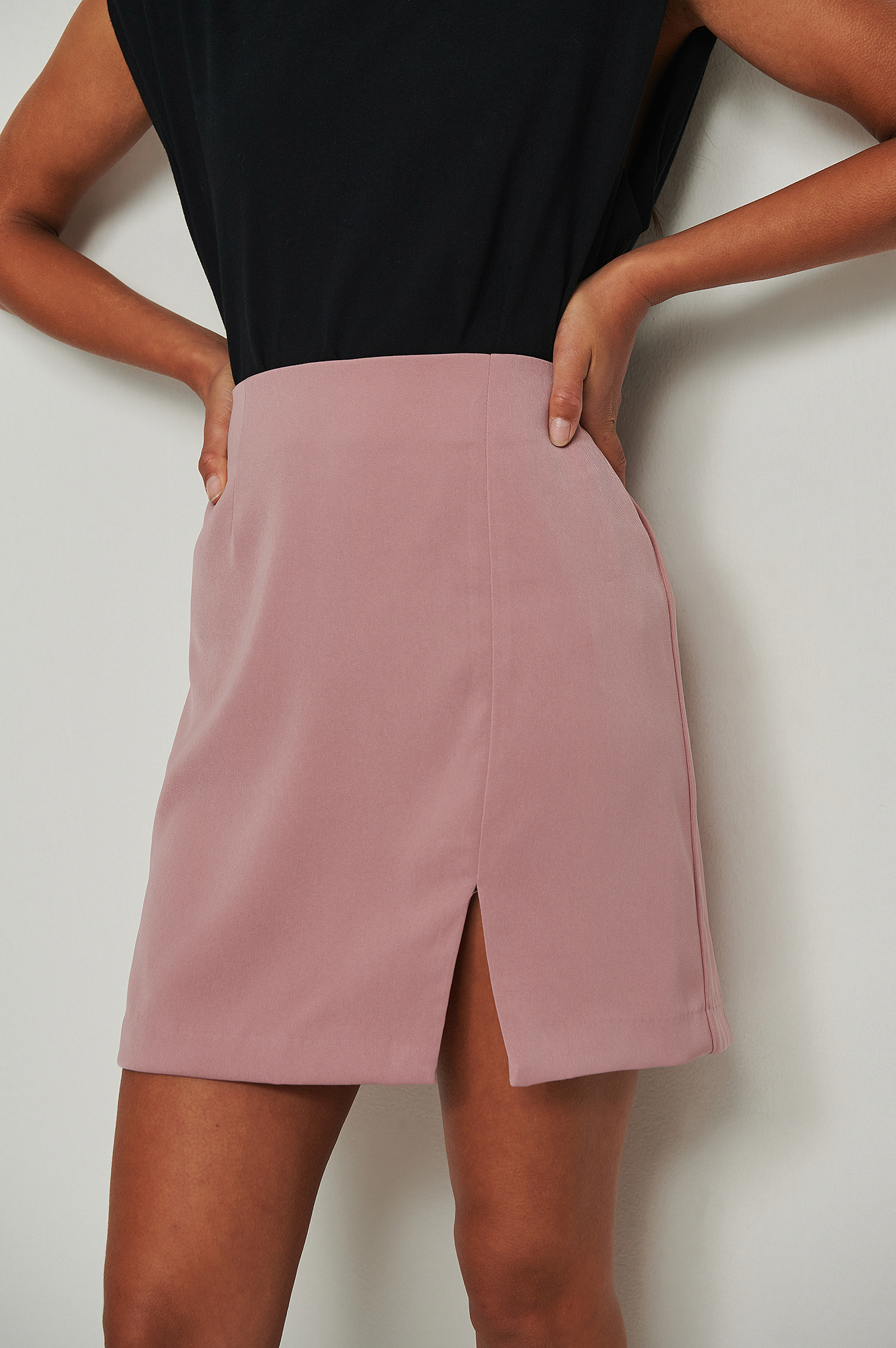 Slit Mini Skirt