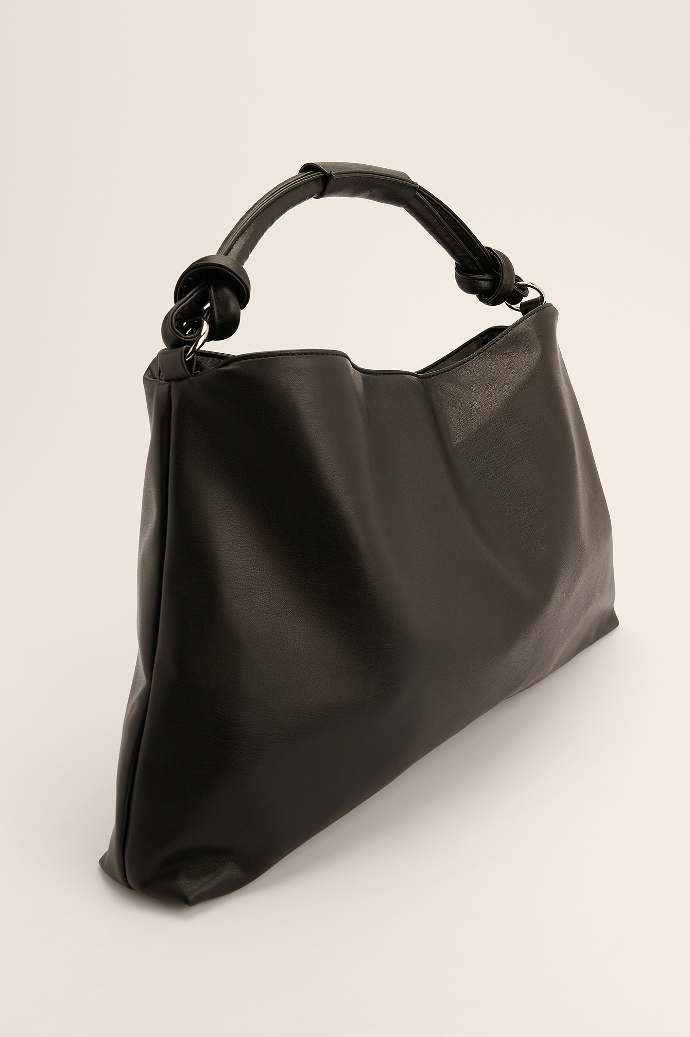Slouchy Knot Strap Bag Black