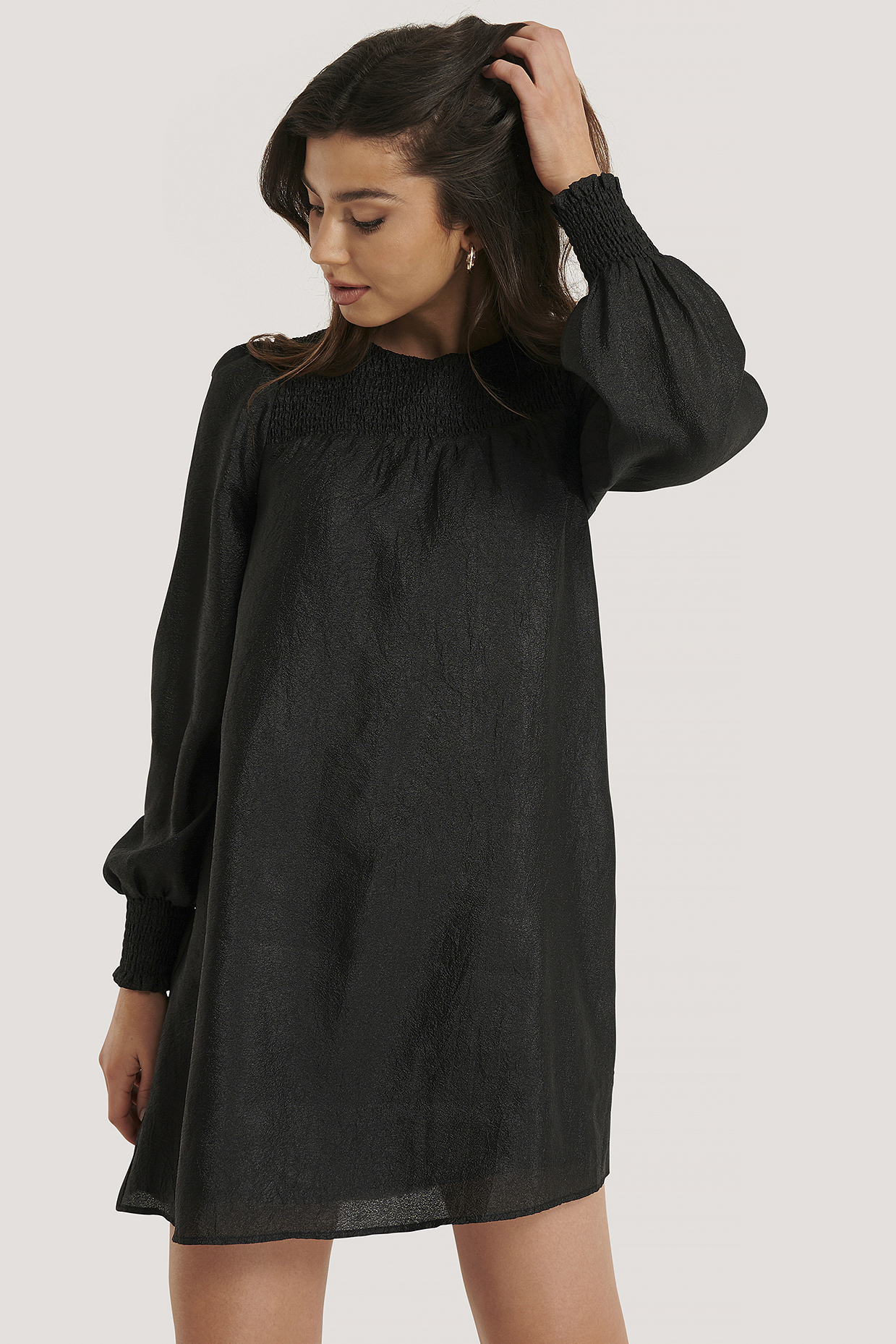 black organza dress
