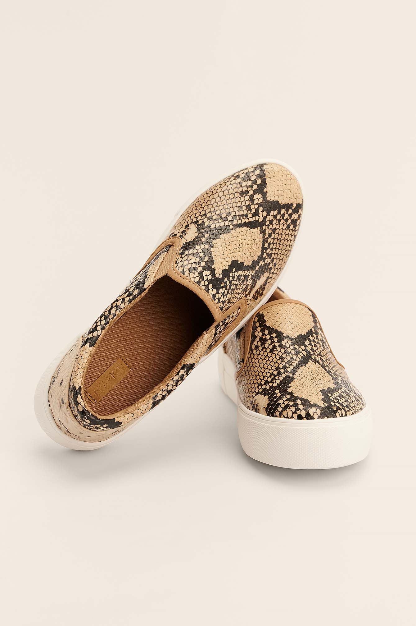 snake slip on trainers