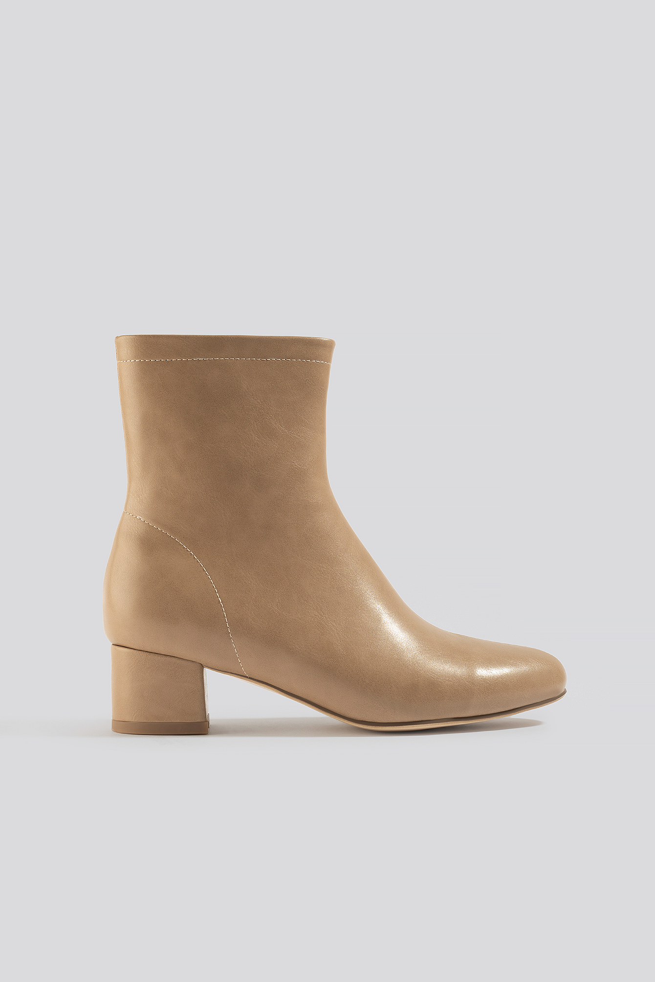 Soft Ankle Boots Beige