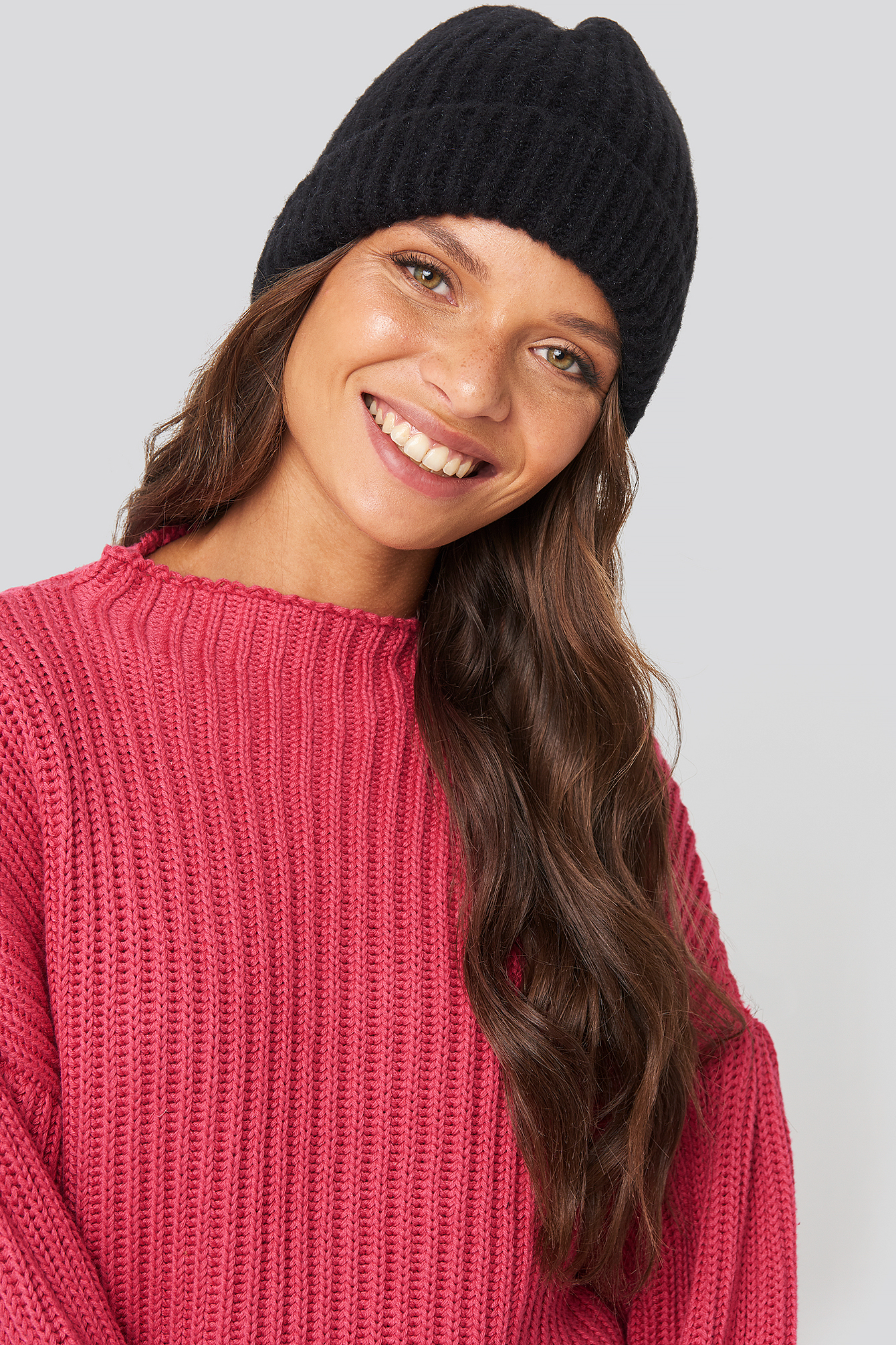 Soft Knitted Hat Black