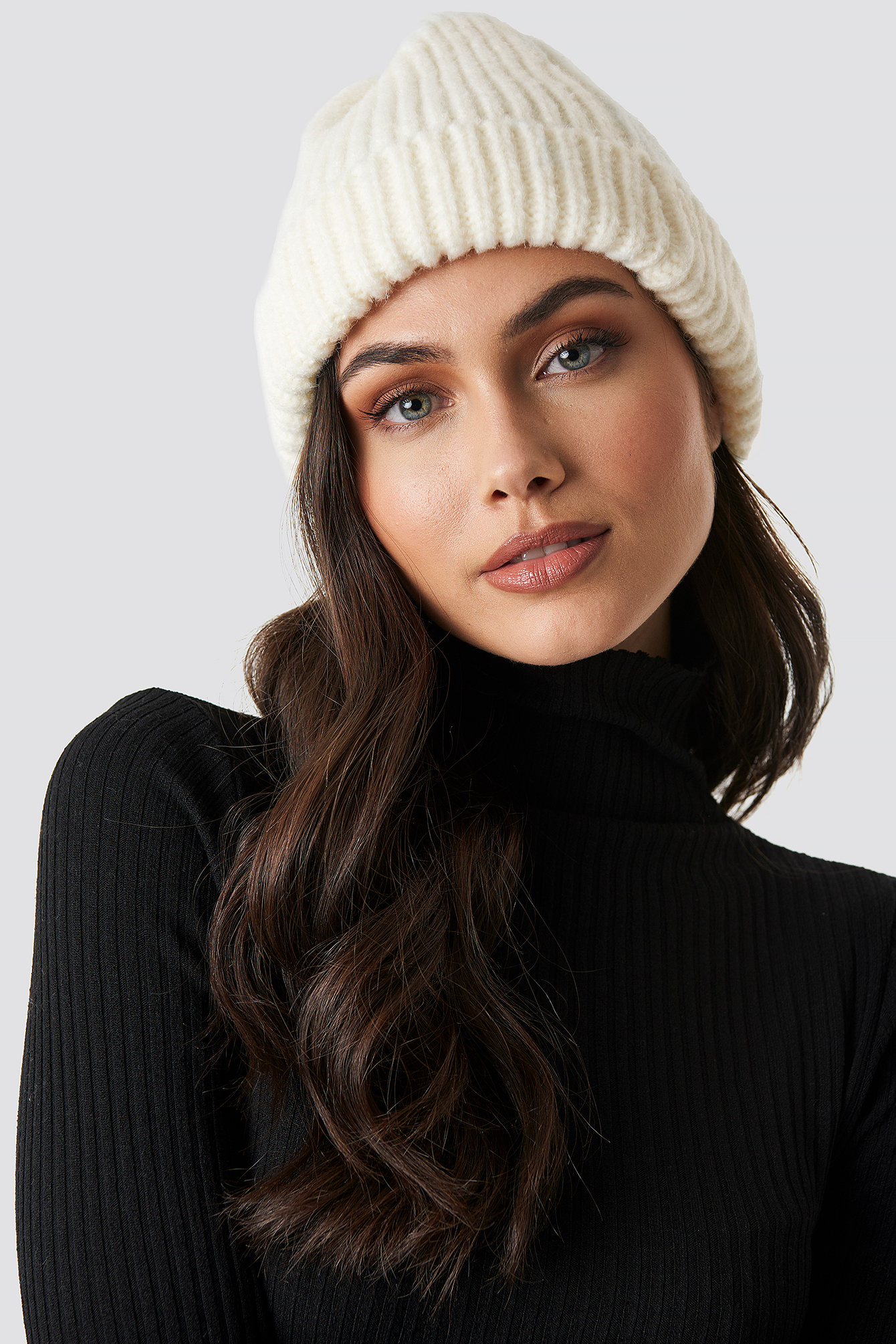 Soft Knitted Hat White