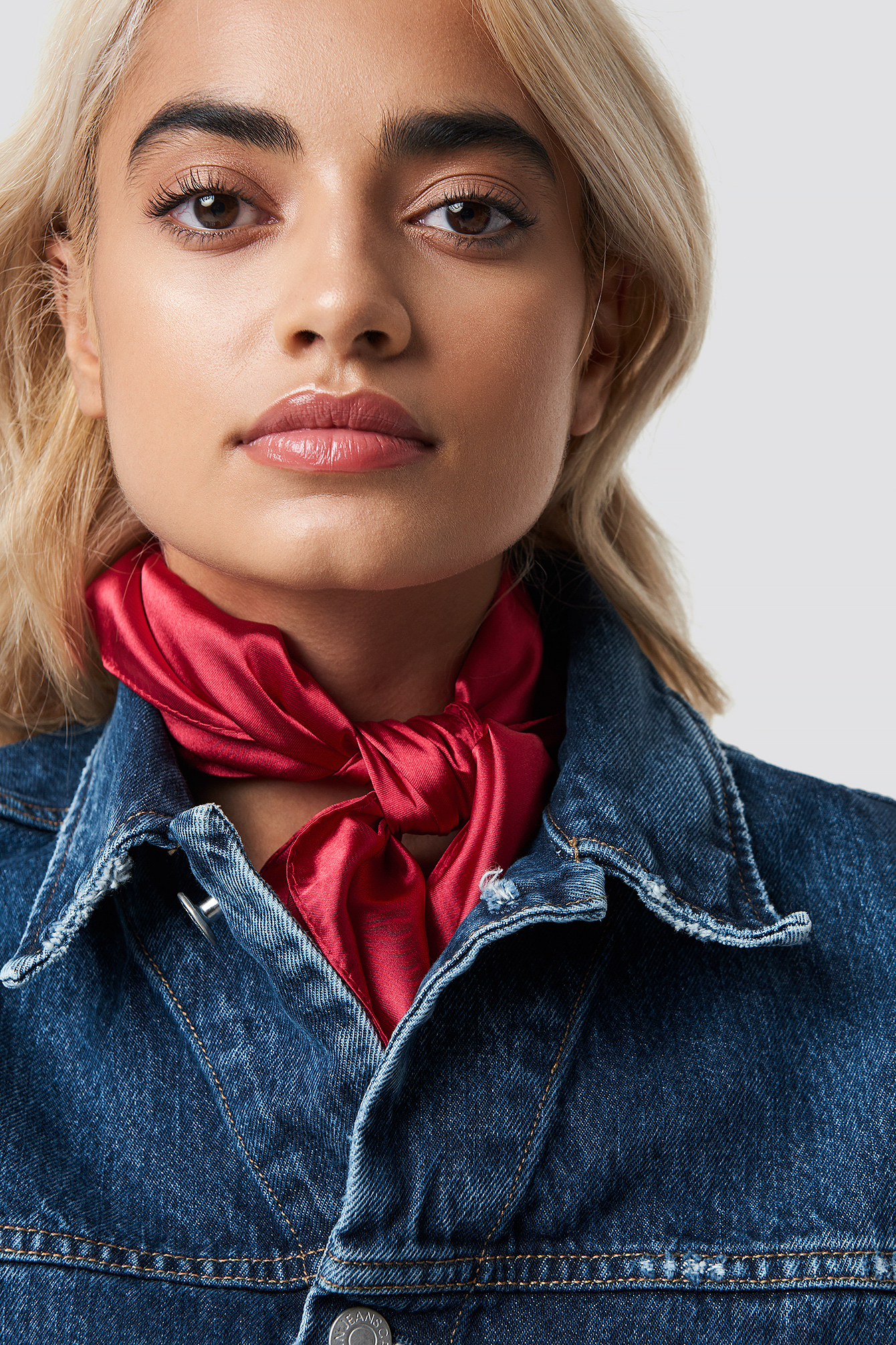 Solid Satin Scarf Red | NA-KD