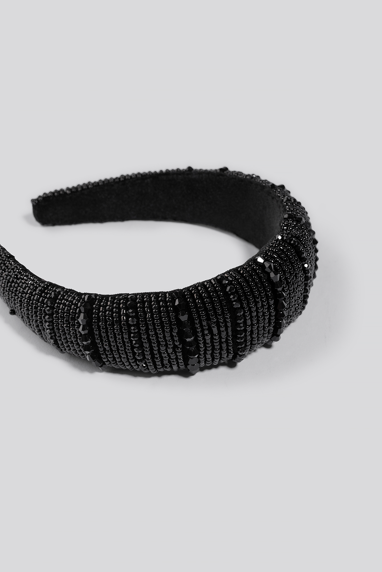 Sparkling Padded Head Band Black