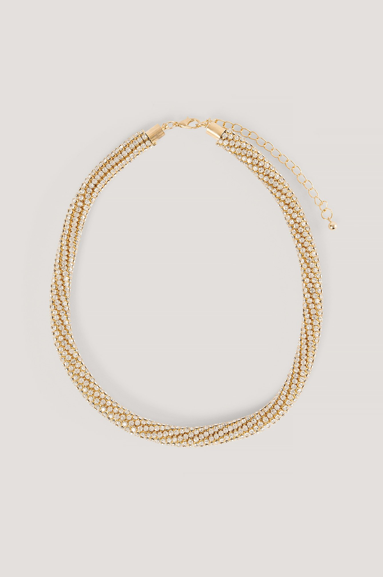 Gold Sparkling Stone Necklace