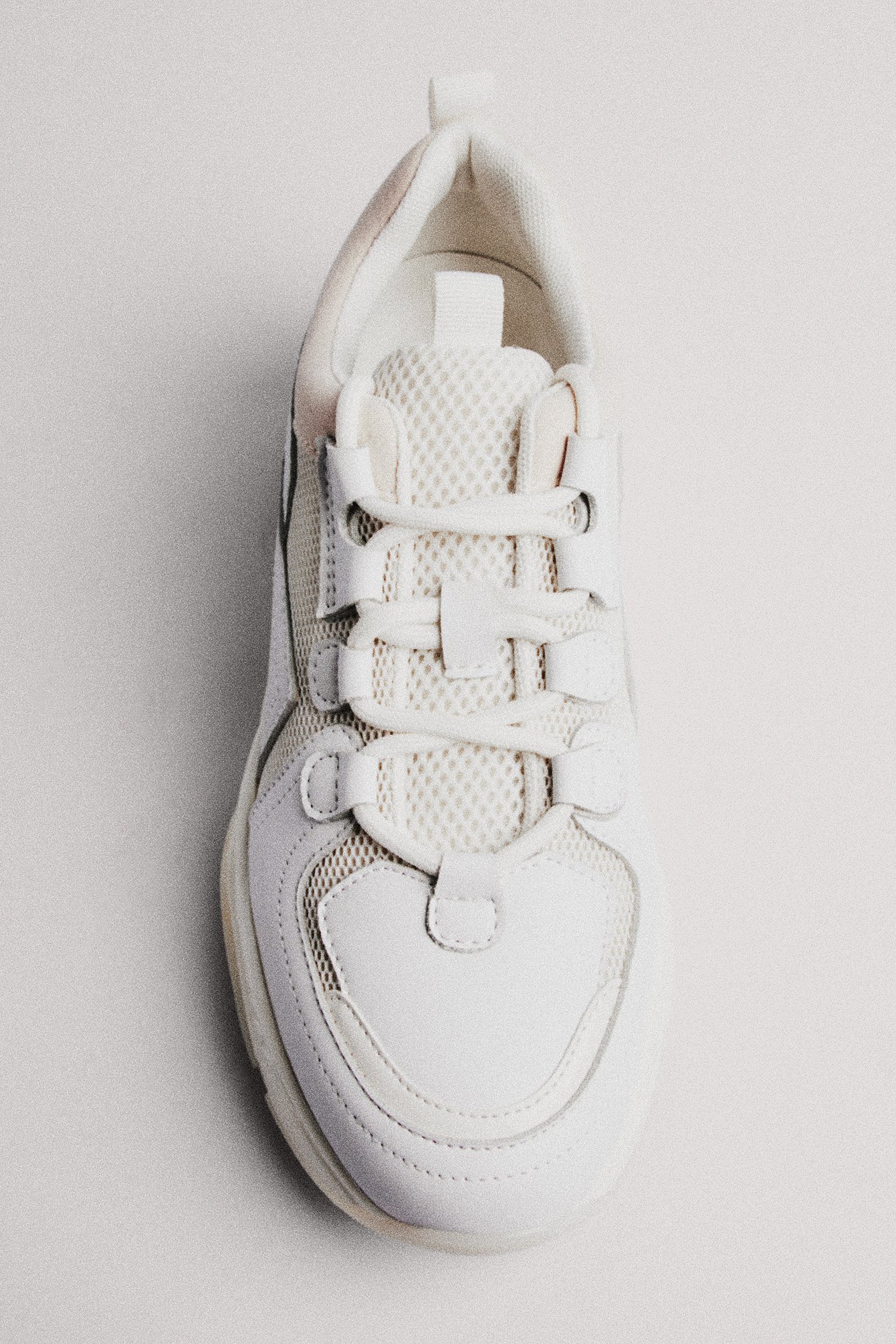 NA-KD Shoes Chunky gympaskor med taggig profil - White