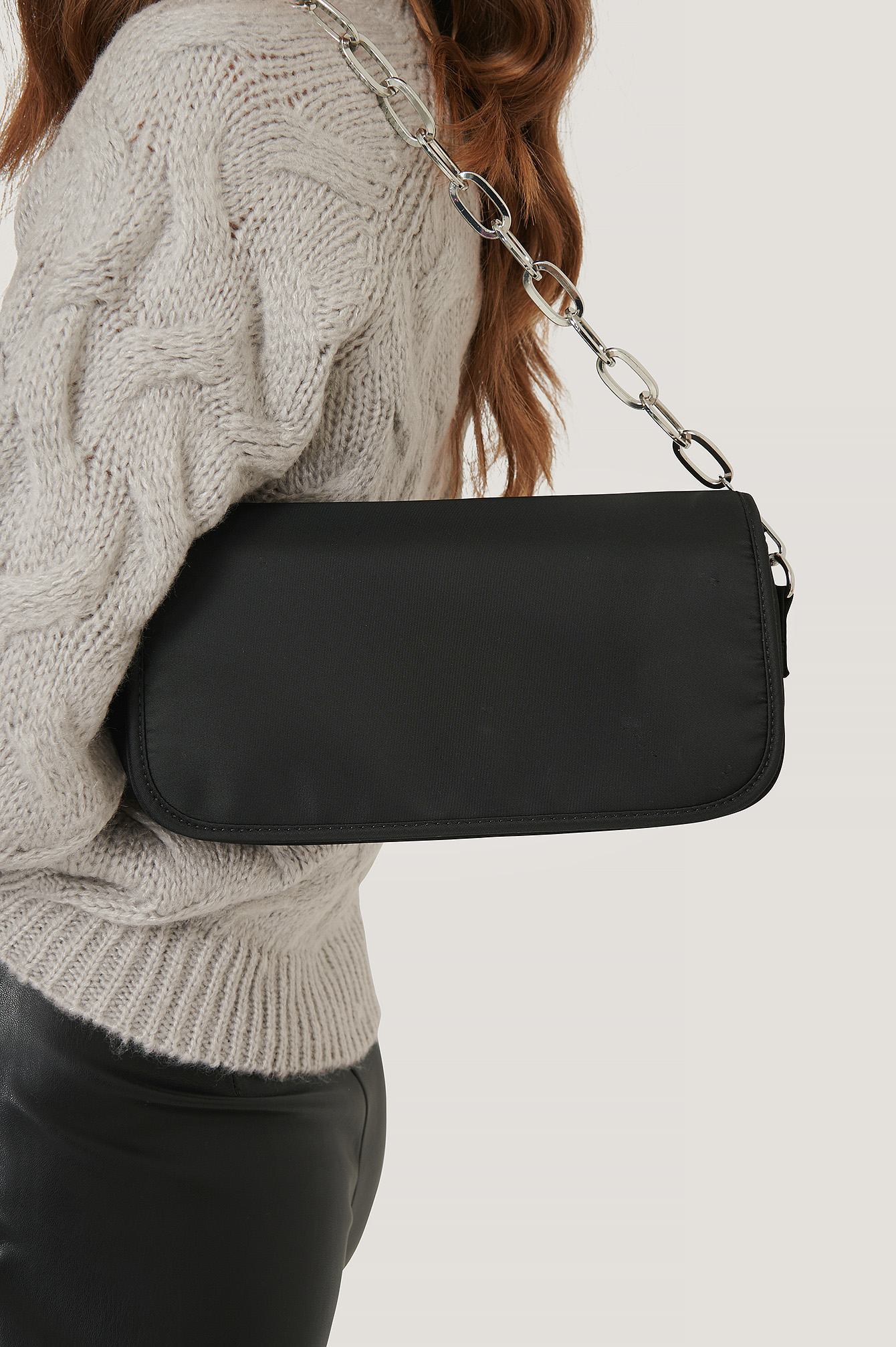 Sporty Shoulder Bag Black