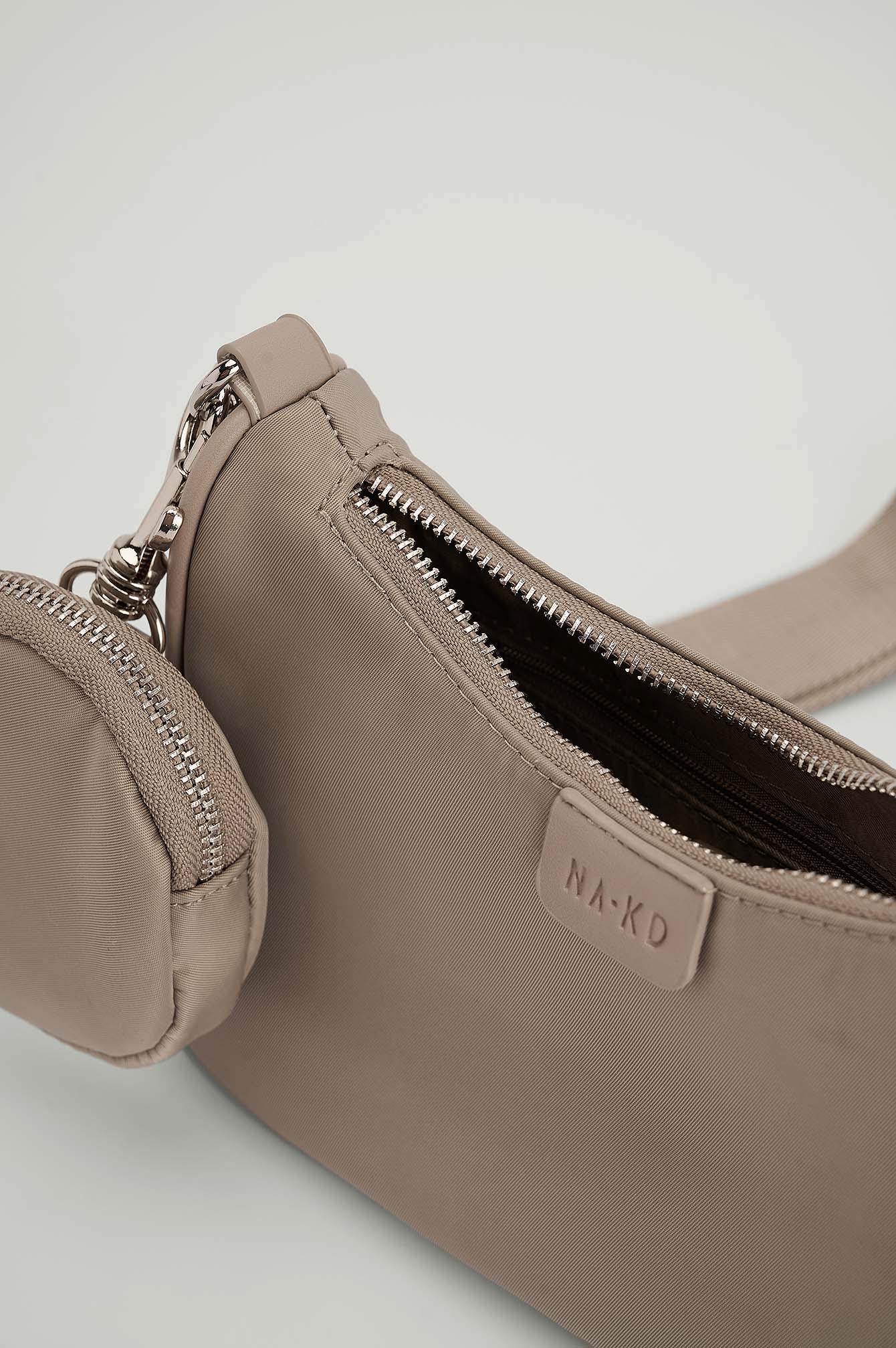 Sporty Strap Attachment Bag Grey