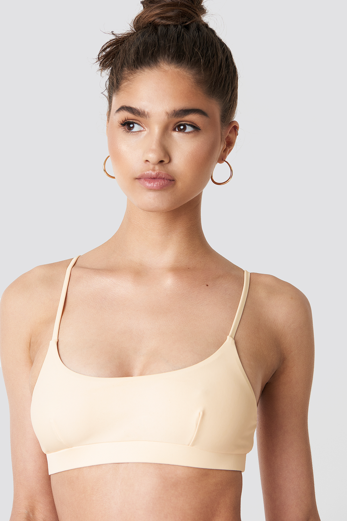 Sporty Bikini Bra Cream