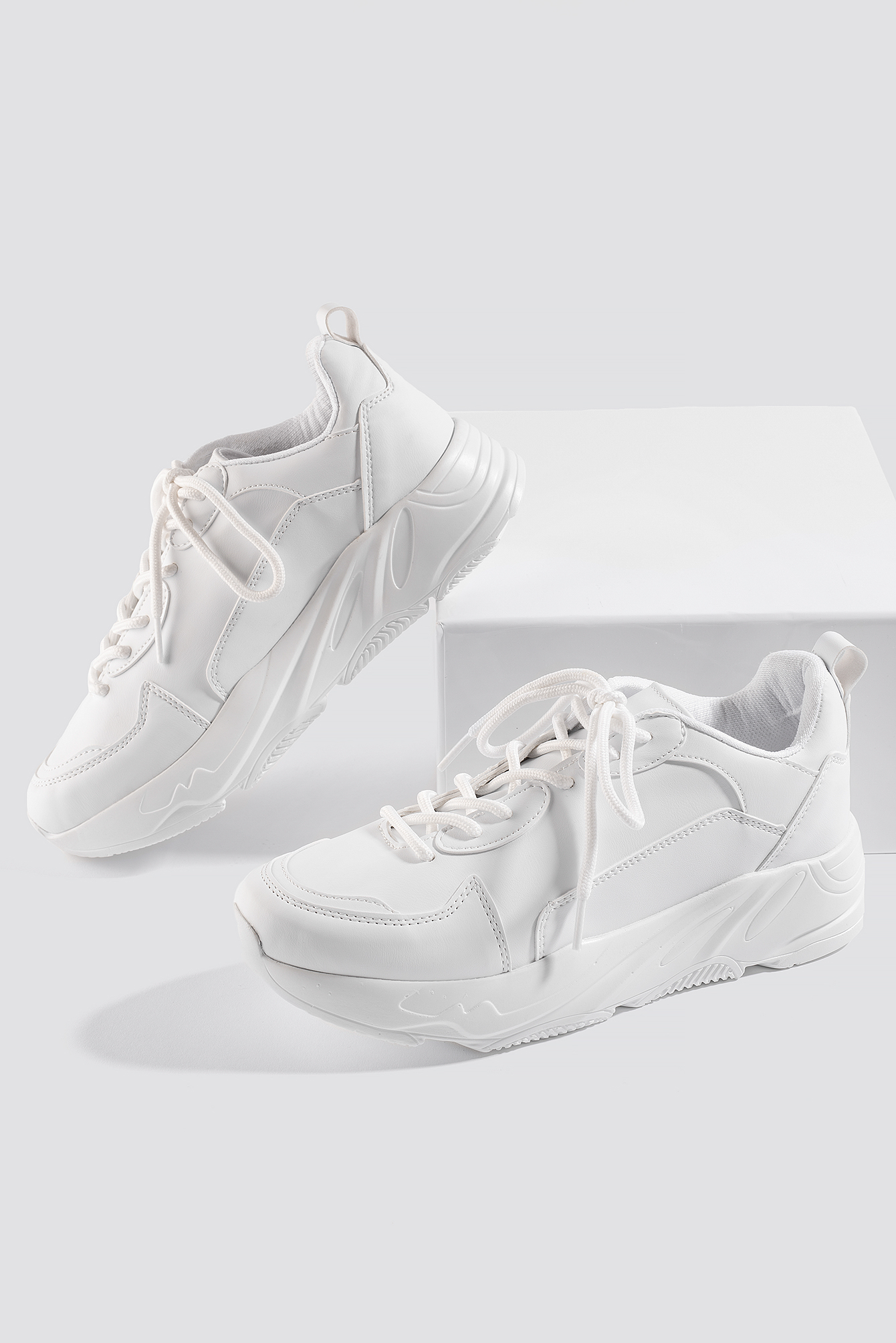 Sporty Chunky Trainers White