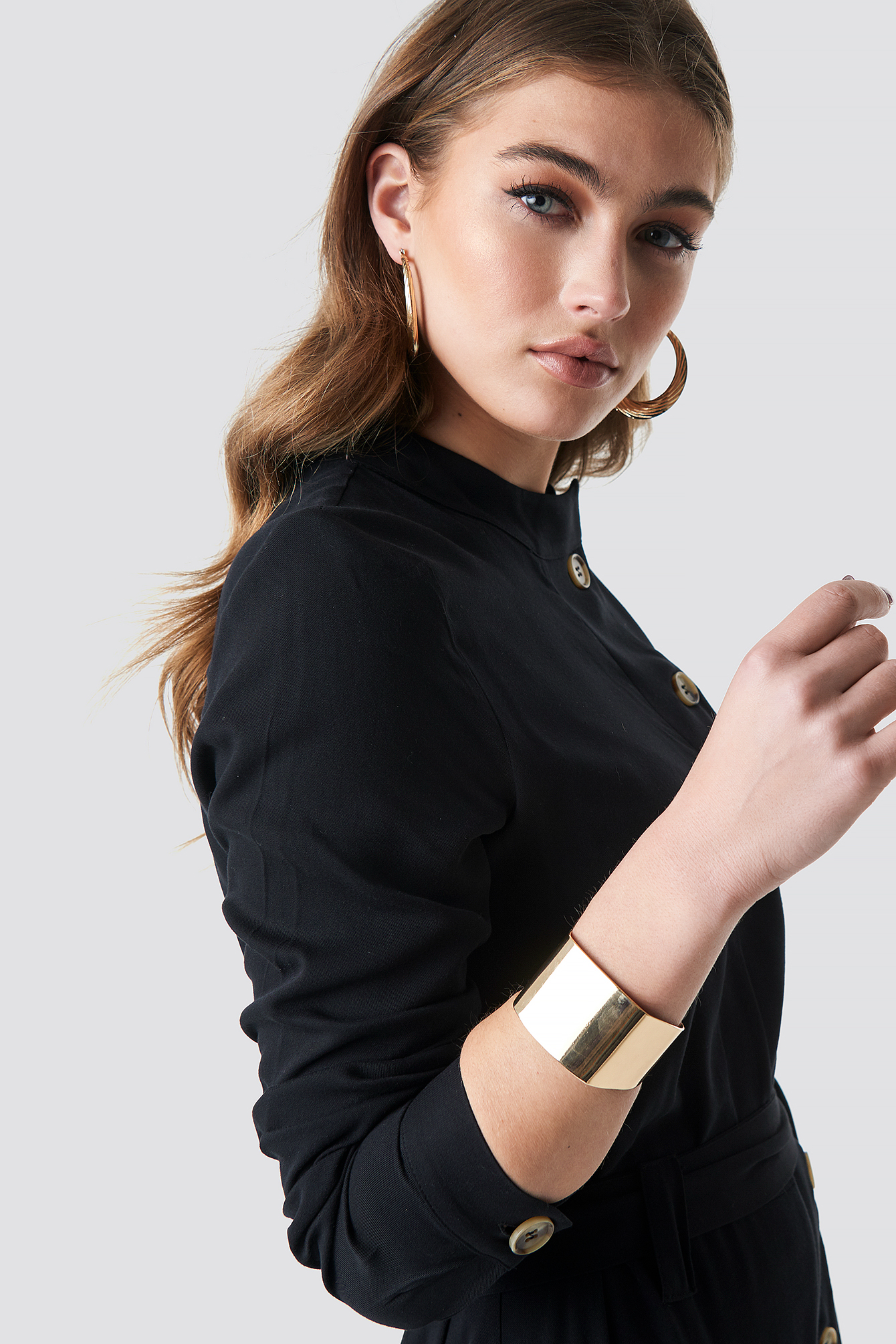 Squared Bangle Gold