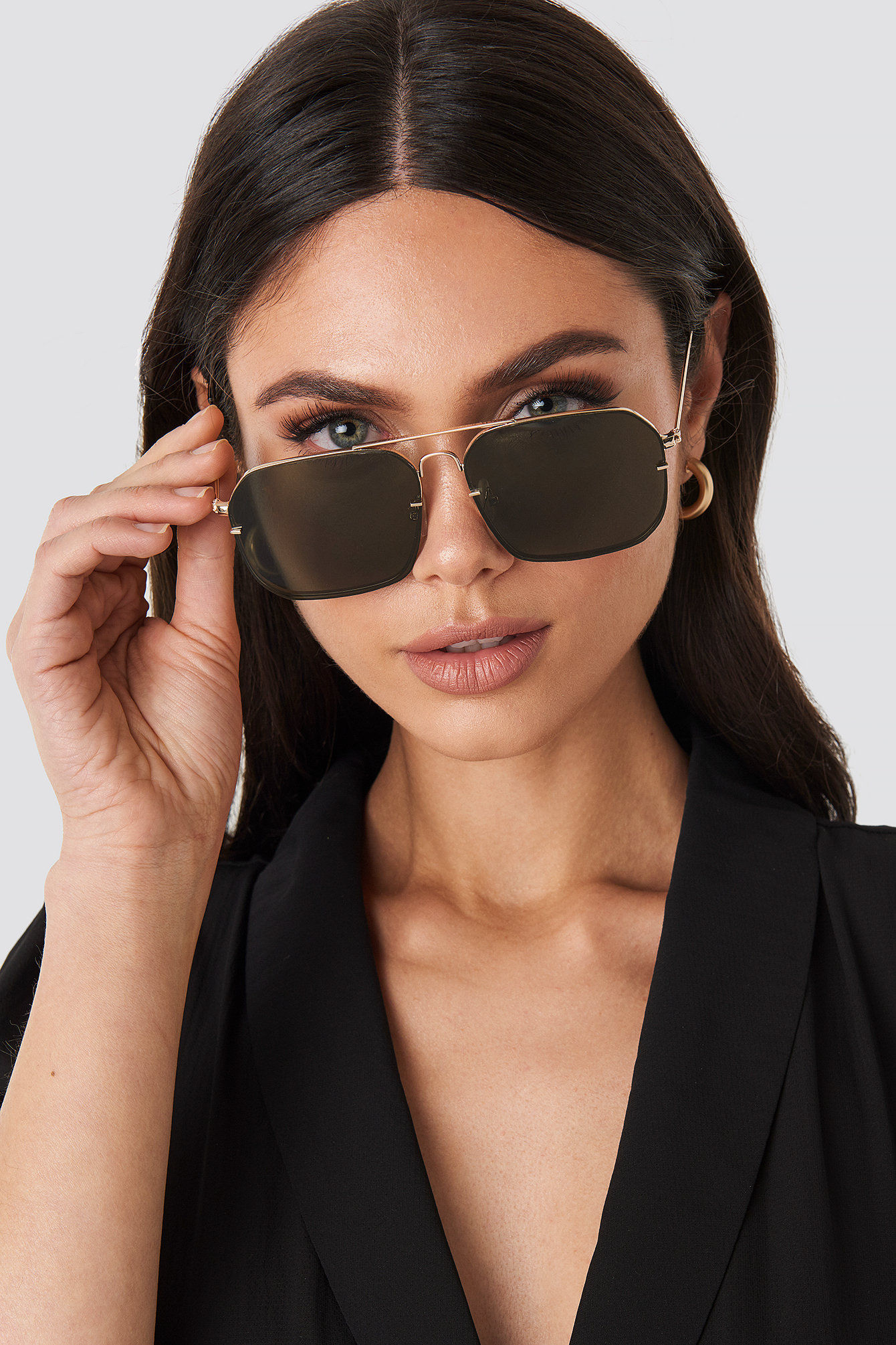 square wire frame sunglasses