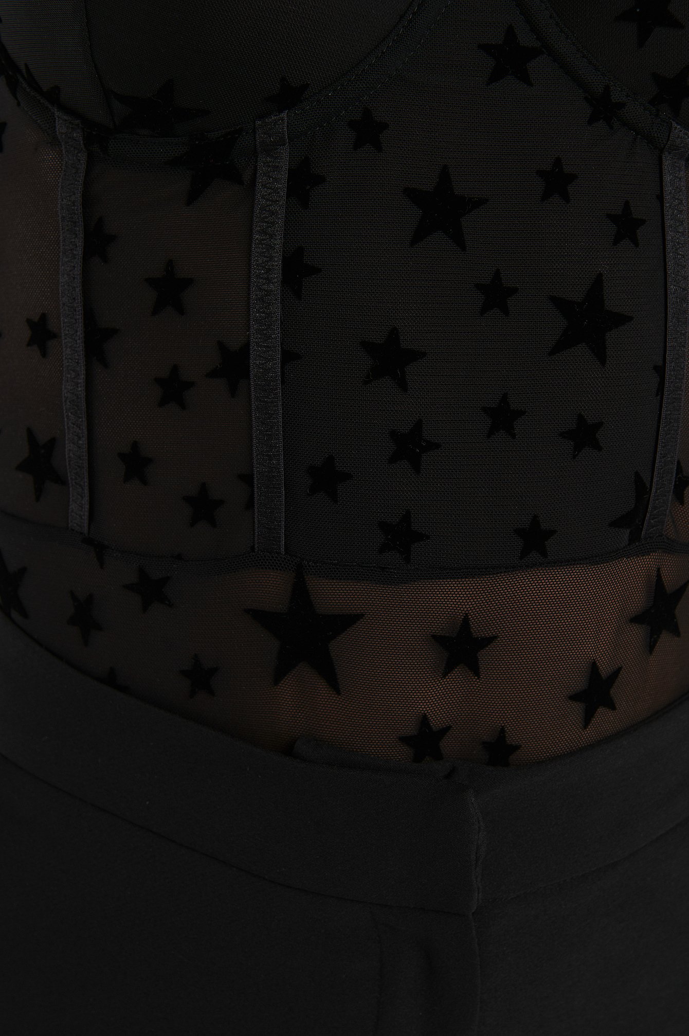 Black Star Mesh Bodysuit
