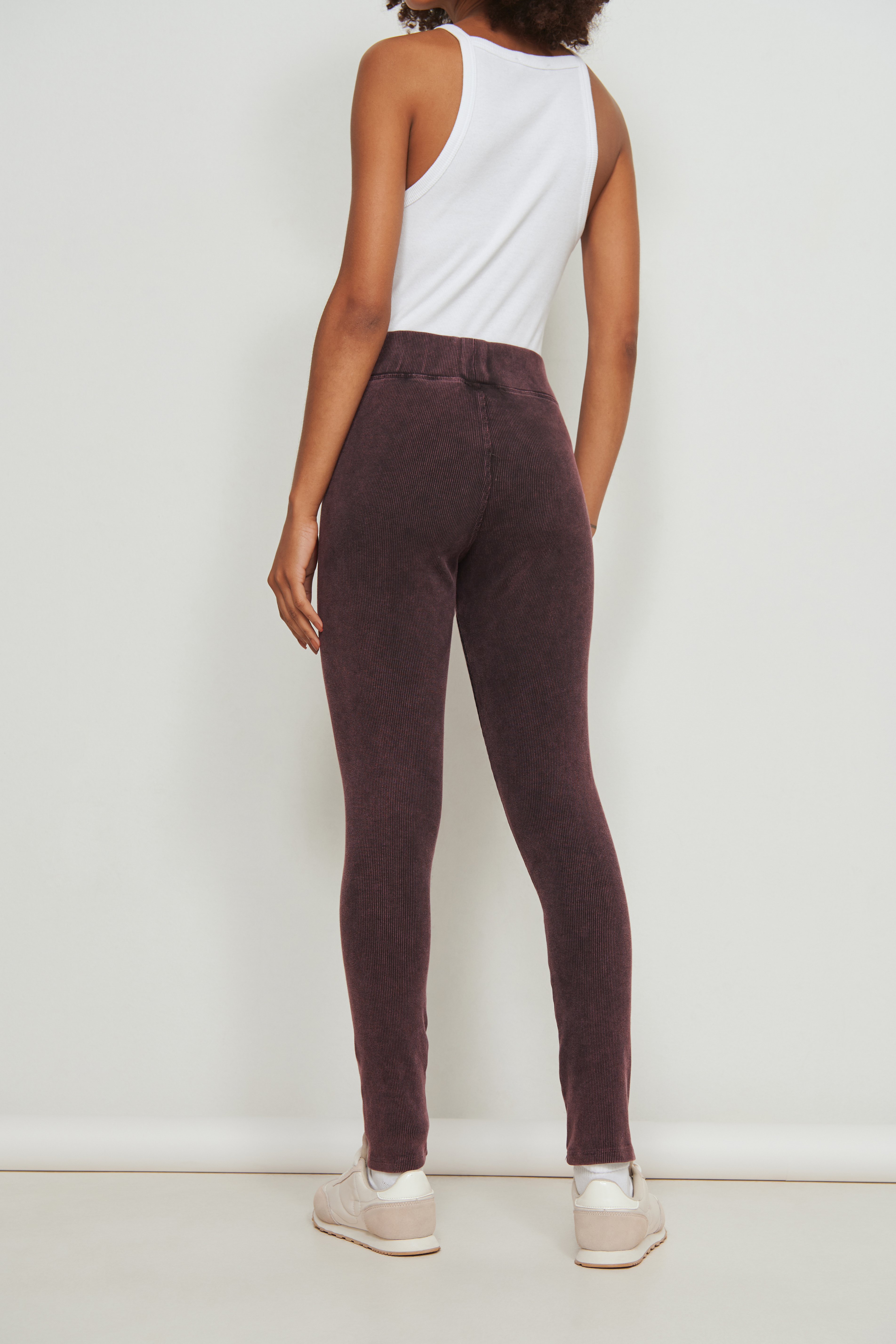Organic Stone Washed Ribbed Leggings 