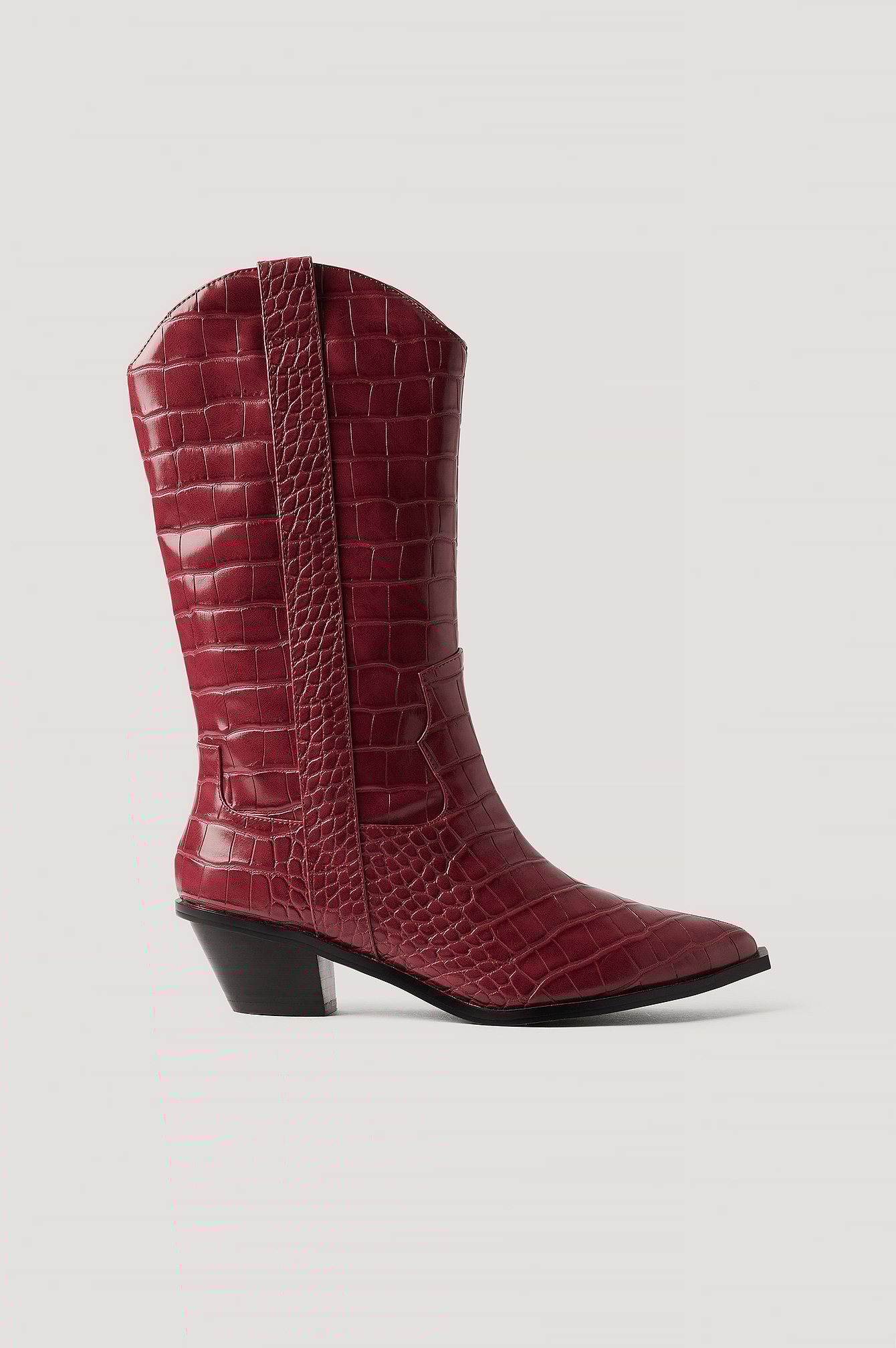 red knee high cowboy boots