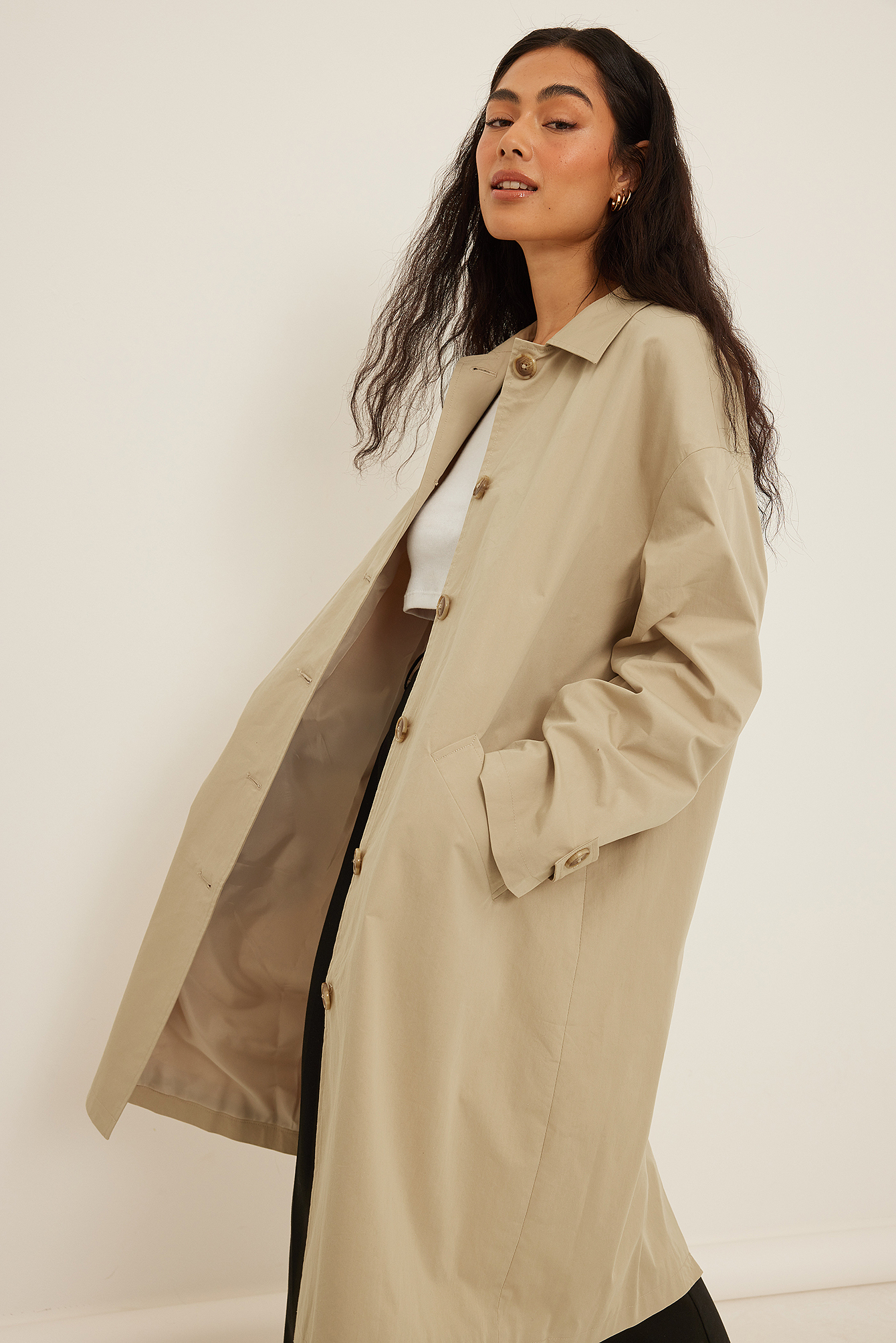 Straight Fit Trench Coat Beige | na-kd.com
