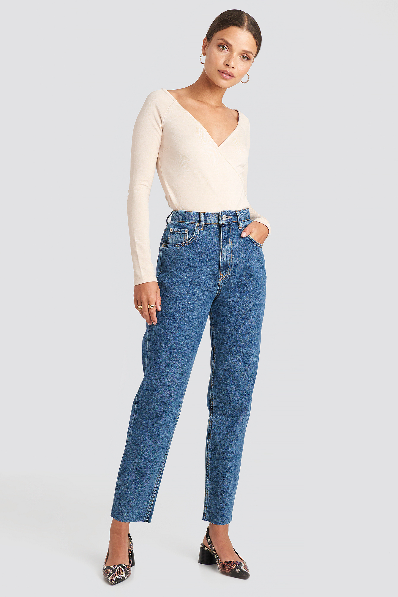 Straight Jeans Mid Blue