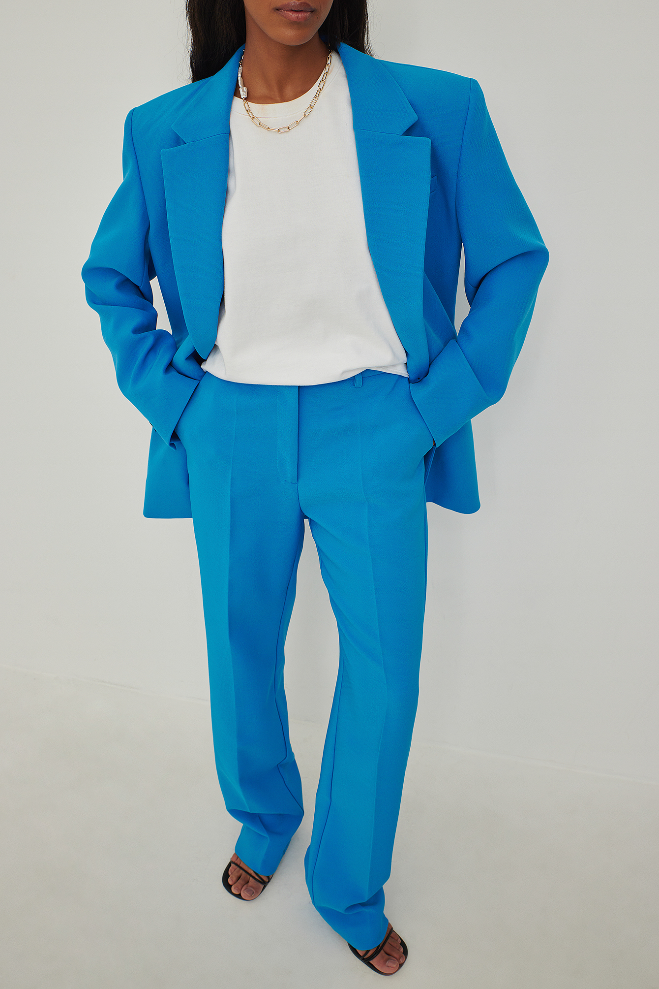 A802 Korean Fashion Navy Blue Suit Pants Casual Trousers Pants For Men A905  | Lazada PH
