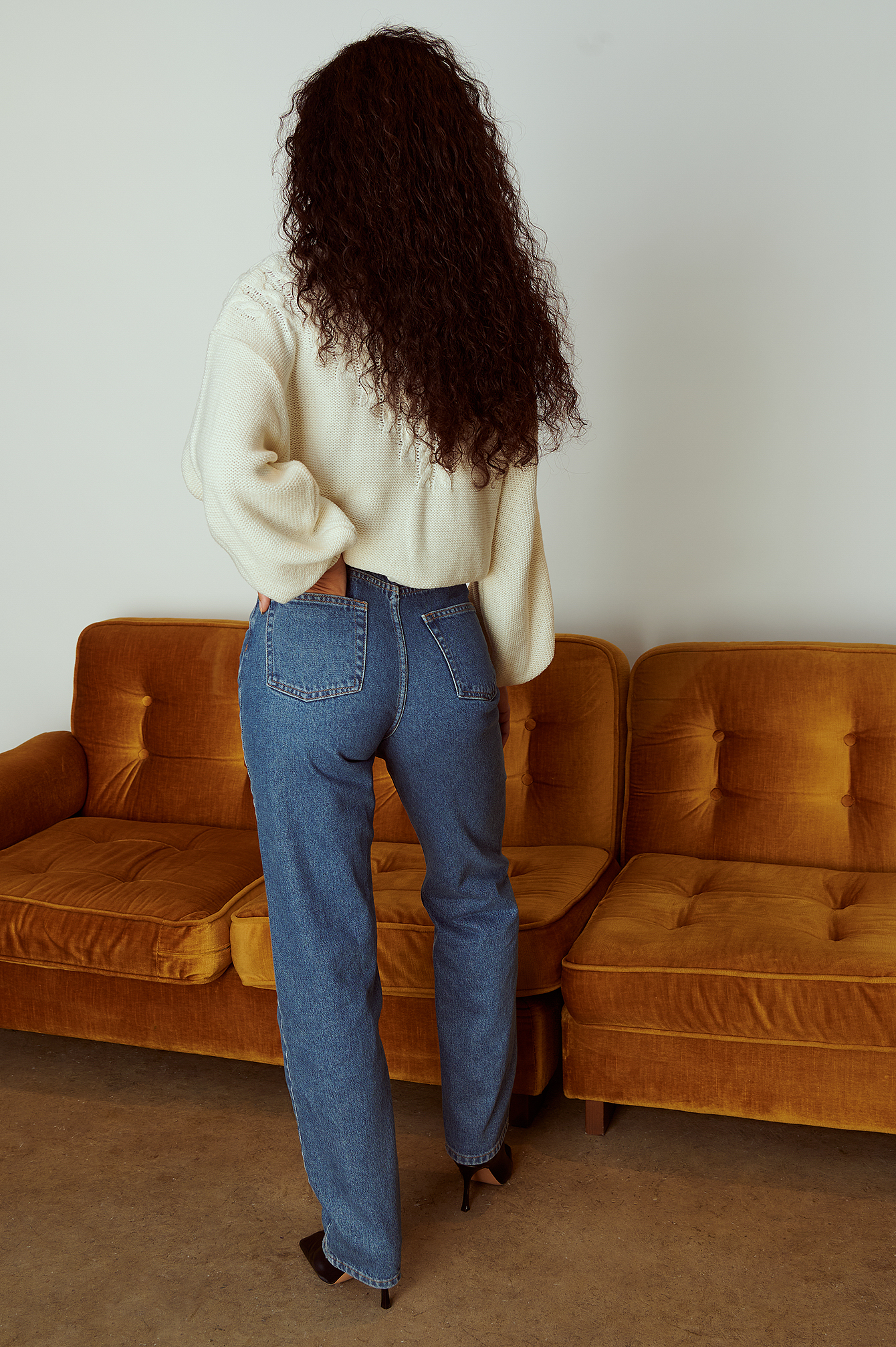 Straight Long Organic Cotton Denim Blue 