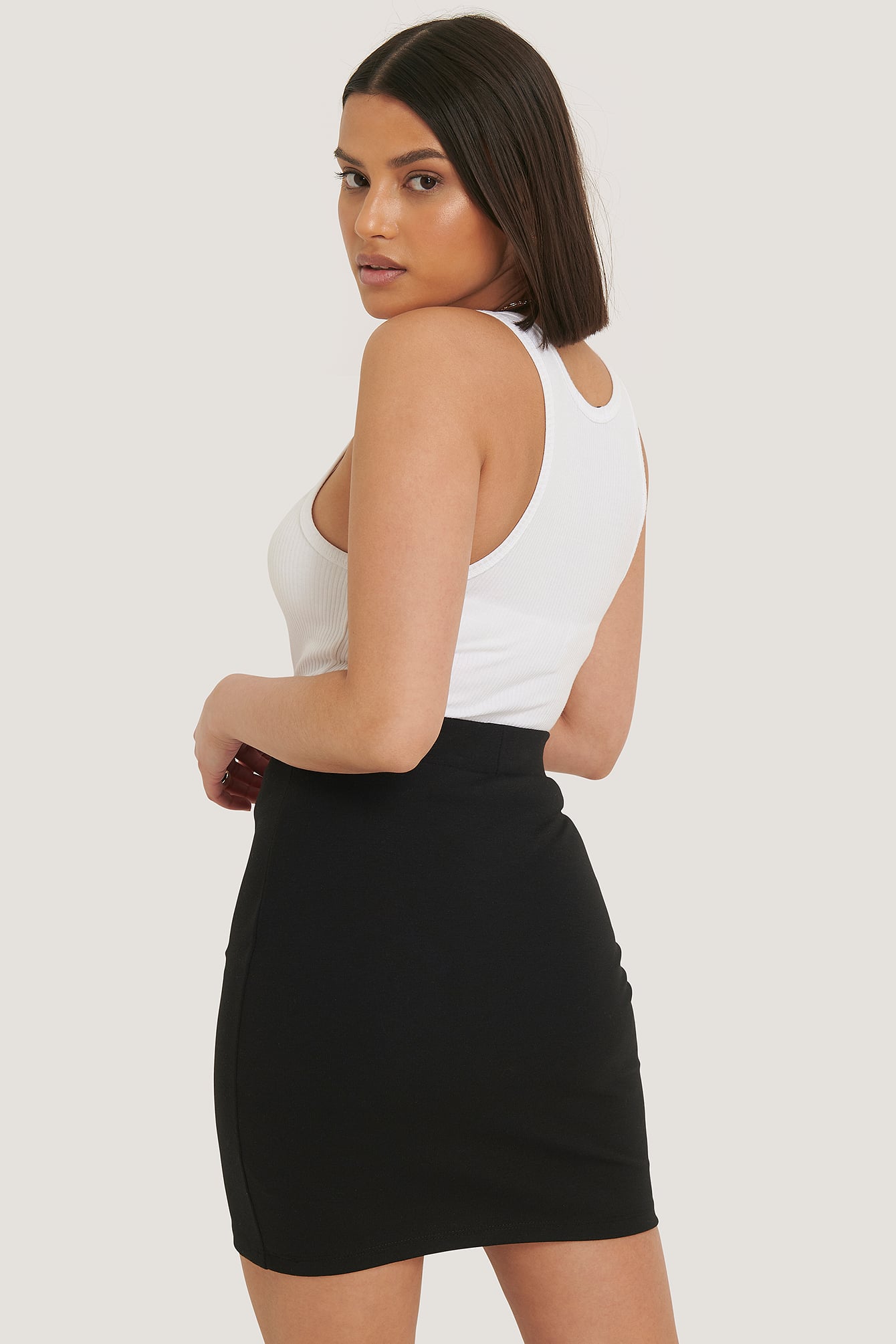 black mini skirts