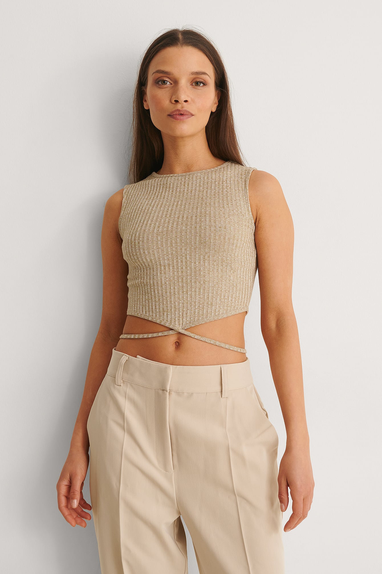 DRKSHDW Women's Tank Top Beige